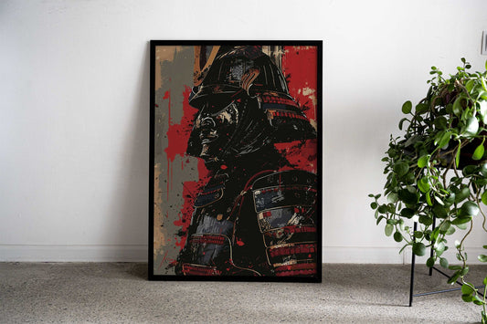 Mask Samurai Asian Style Poster | Wall Art for Home & Office | High-Quality Print - High-Quality Visual Display