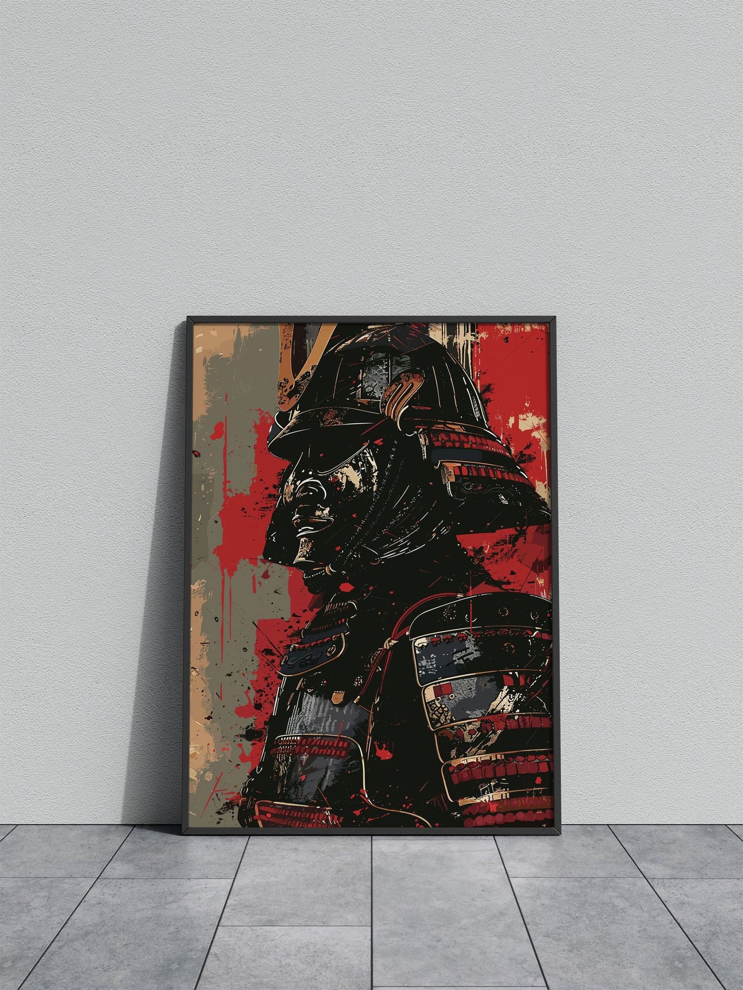 Mask Samurai Asian Style Poster | Wall Art for Home & Office | High-Quality Print - High-Quality Visual Display