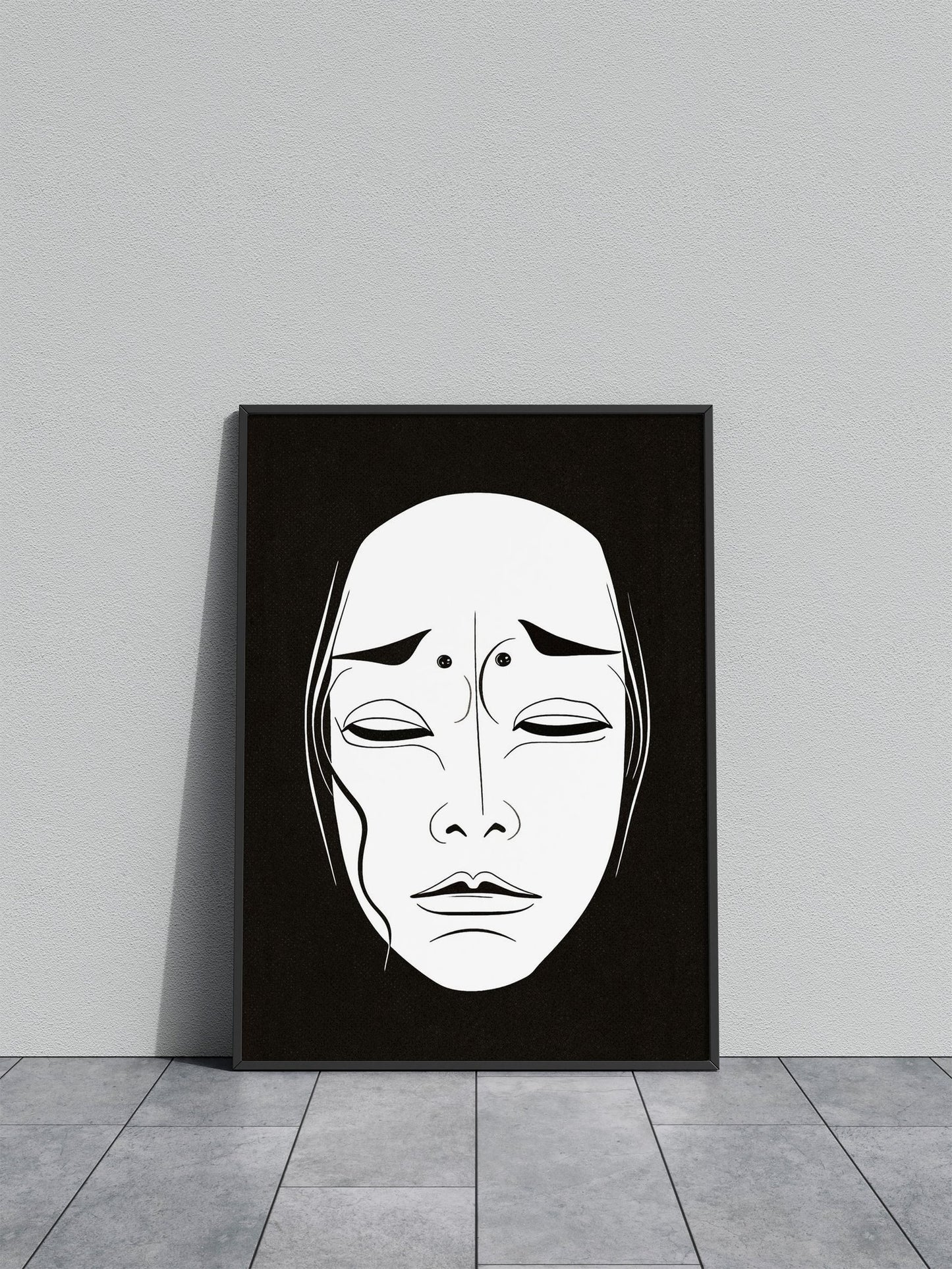 Mask Traditional Japan Asian Style Poster | Wall Art for Home & Office | High-Quality Print - High-Quality Visual Display