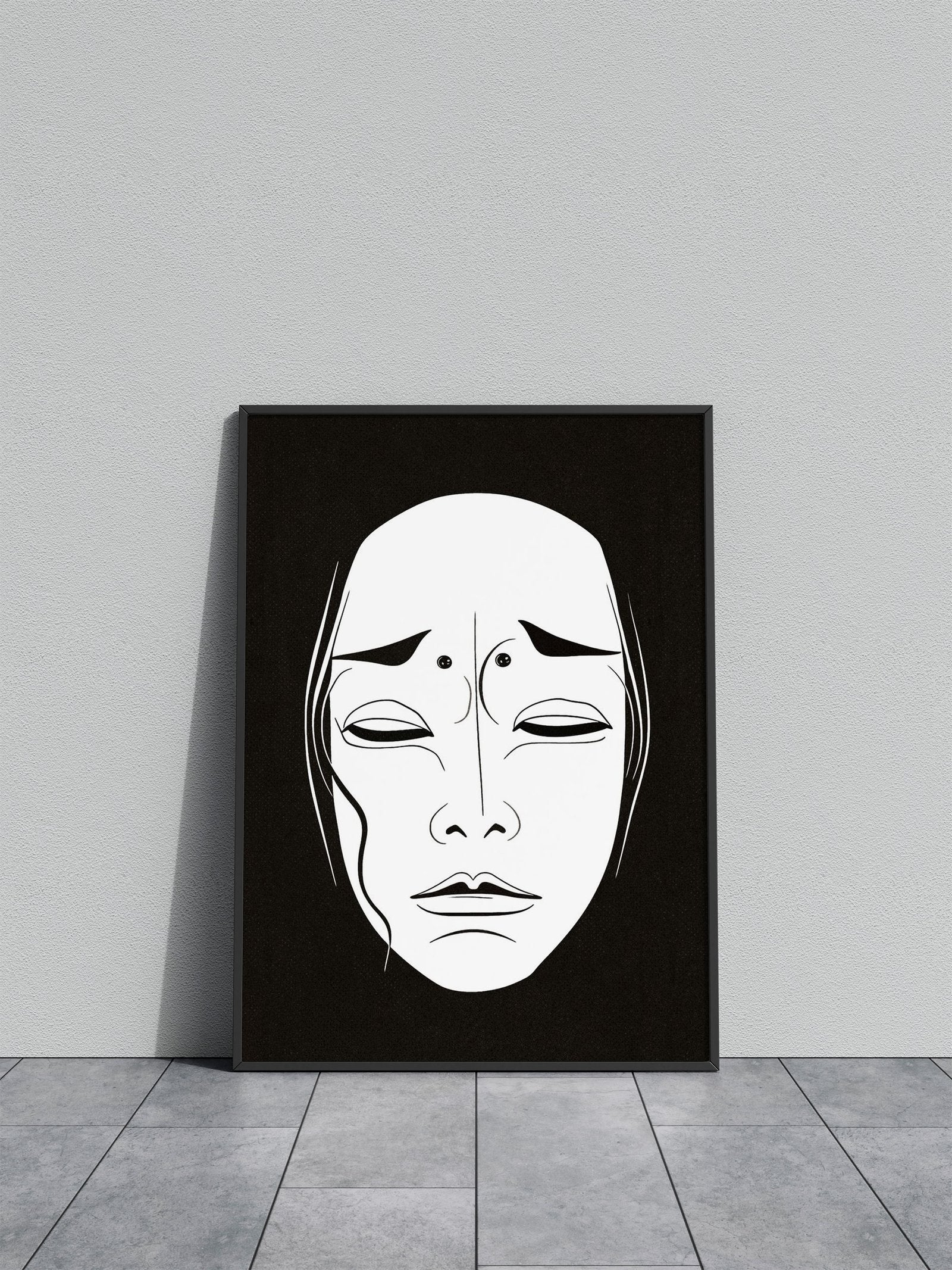 Mask Traditional Japan Asian Style Poster | Wall Art for Home & Office | High-Quality Print - High-Quality Visual Display