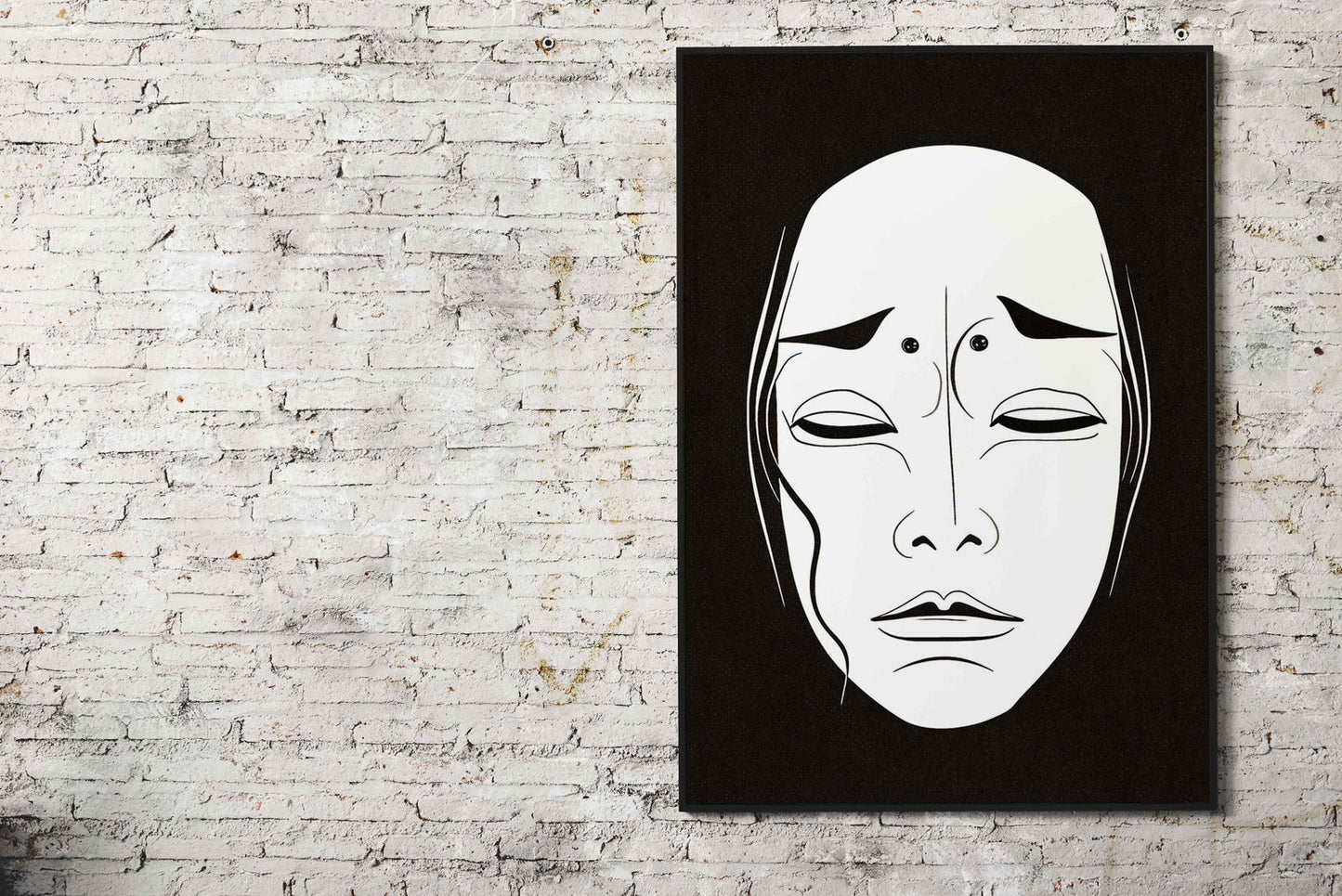 Mask Traditional Japan Asian Style Poster | Wall Art for Home & Office | High-Quality Print - High-Quality Visual Display