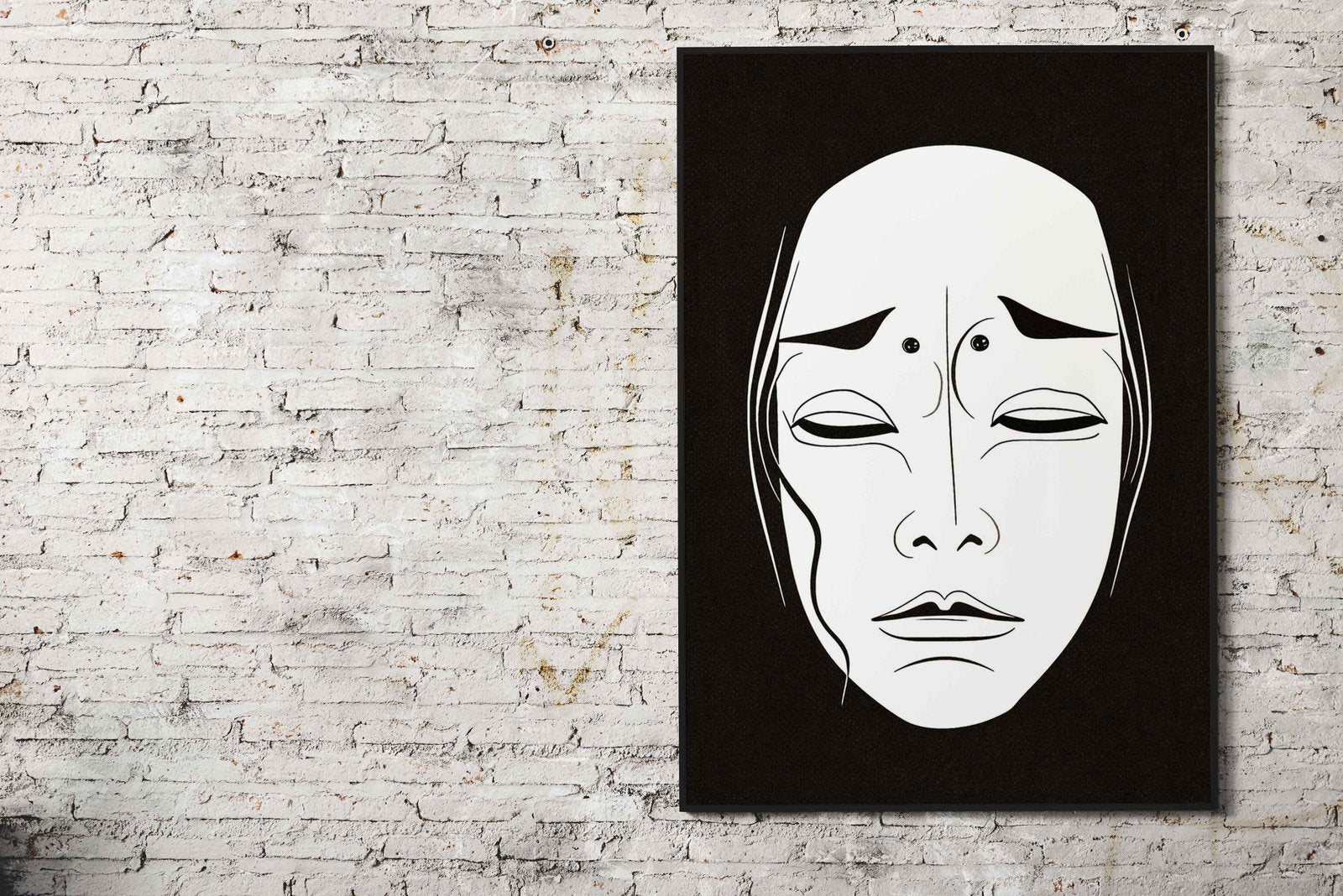 Mask Traditional Japan Asian Style Poster | Wall Art for Home & Office | High-Quality Print - High-Quality Visual Display