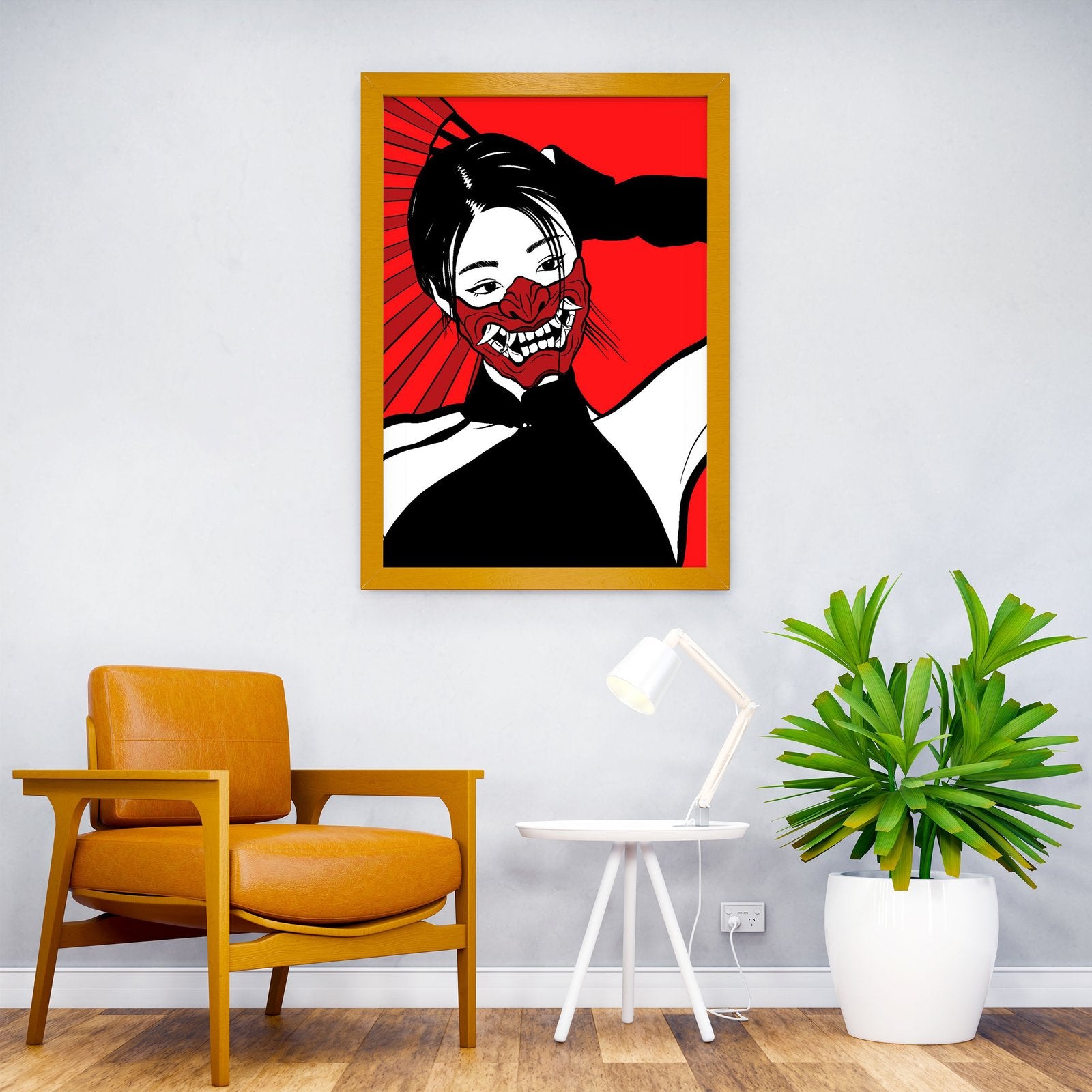 Mask woman Asian Style Poster | Wall Art for Home & Office | High-Quality Print - High-Quality Visual Display