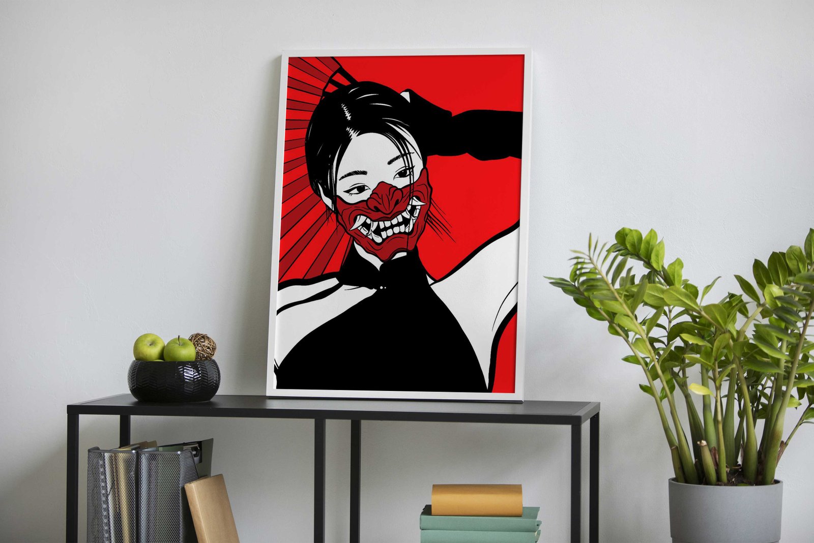 Mask woman Asian Style Poster | Wall Art for Home & Office | High-Quality Print - High-Quality Visual Display