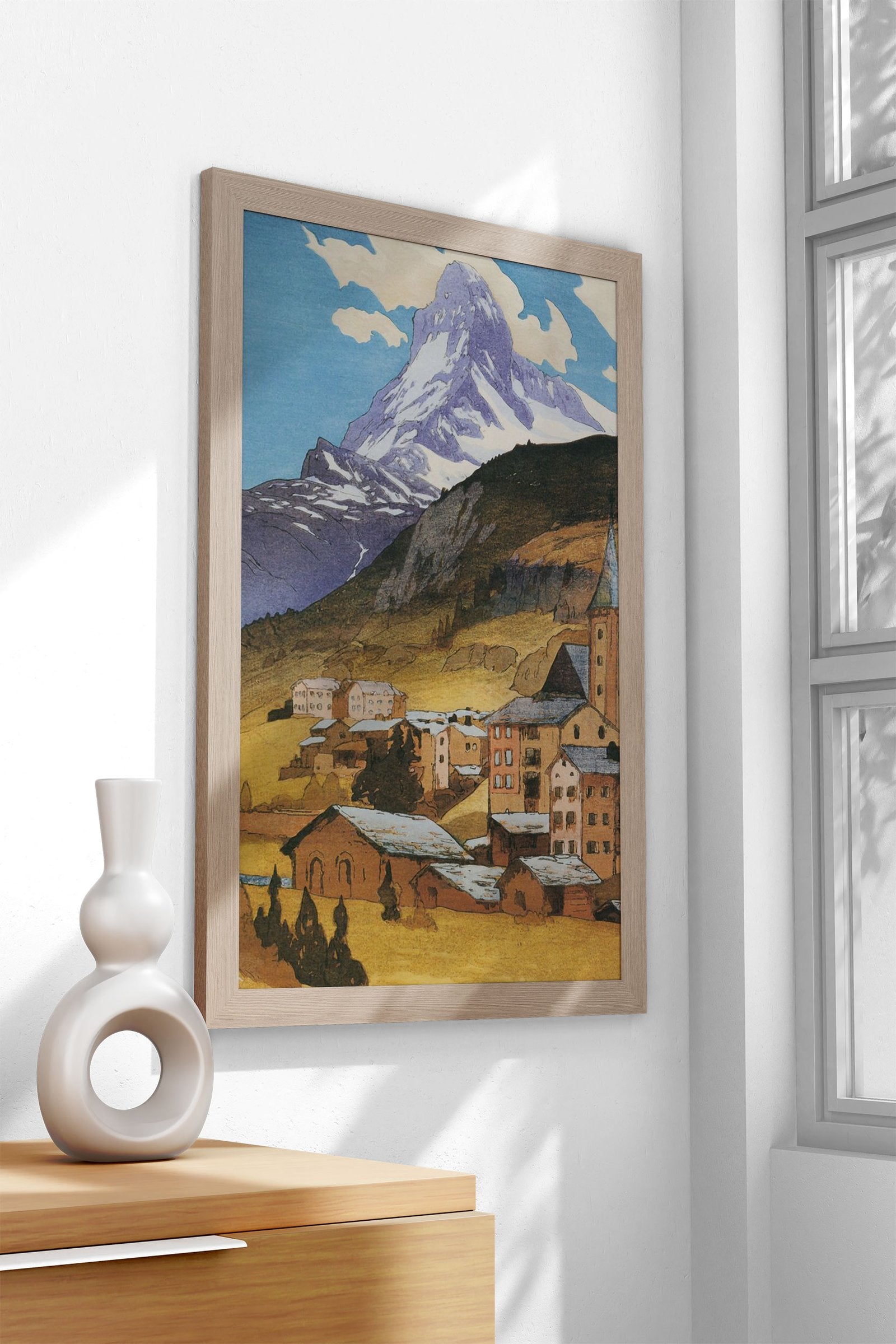 Matterhorn Mountain Asian Style Poster | Wall Art for Home & Office | High-Quality Print - High-Quality Visual Display