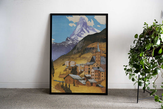Matterhorn Mountain Asian Style Poster | Wall Art for Home & Office | High-Quality Print - High-Quality Visual Display