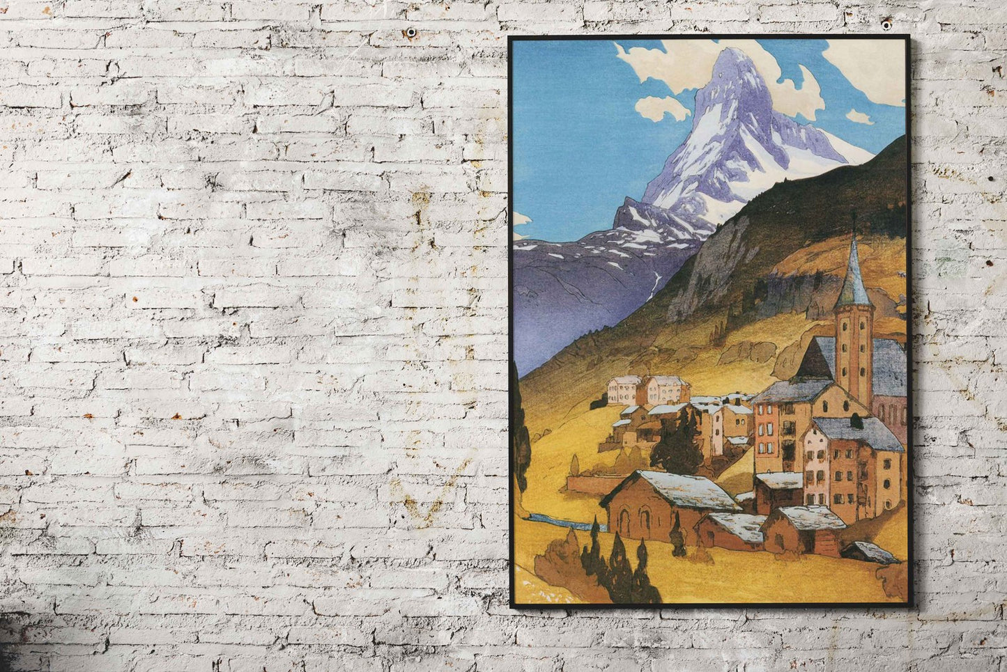 Matterhorn Mountain Asian Style Poster | Wall Art for Home & Office | High-Quality Print - High-Quality Visual Display
