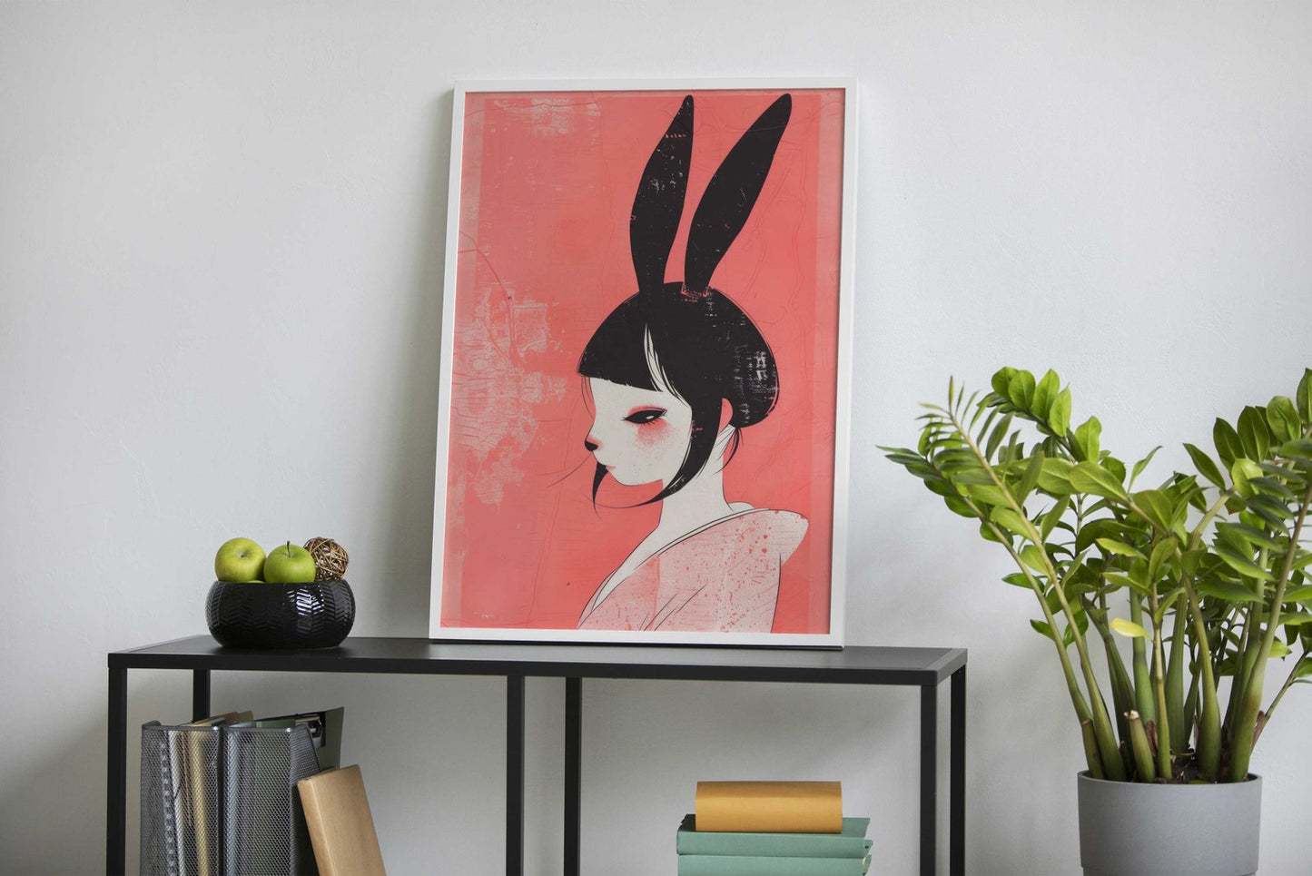 Melancholia of a Bunny Asian Style Poster | Wall Art for Home & Office | High-Quality Print - High-Quality Visual Display