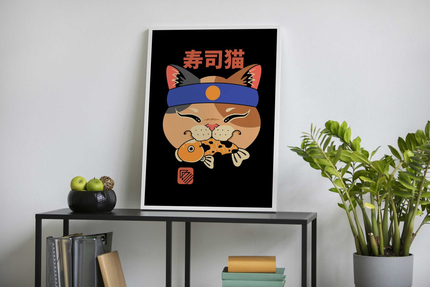 Meowster Head 3 Asian Style Poster | Wall Art for Home & Office | High-Quality Print - High-Quality Visual Display