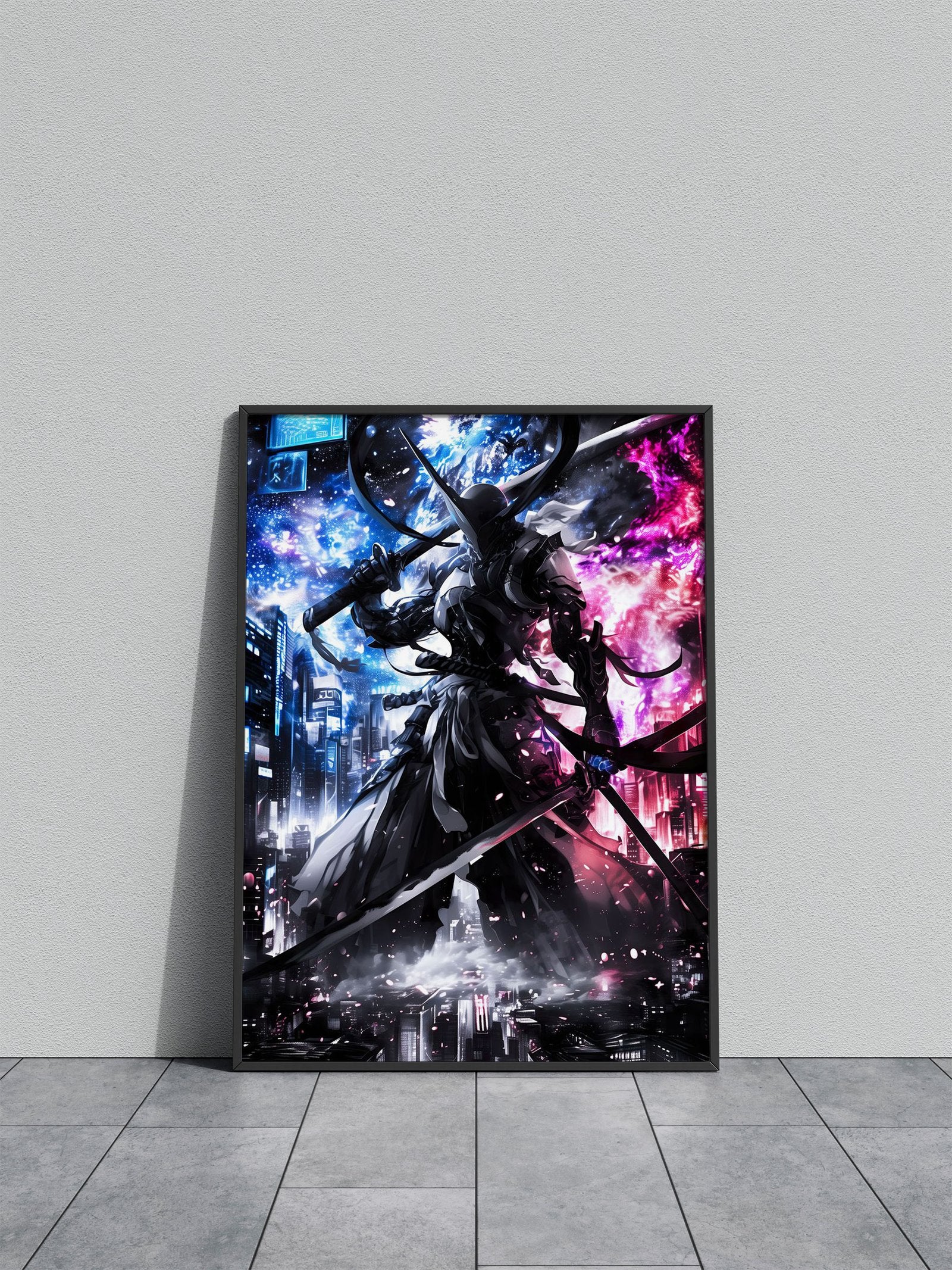 Metal Samurai Asian Style Poster | Wall Art for Home & Office | High-Quality Print - High-Quality Visual Display