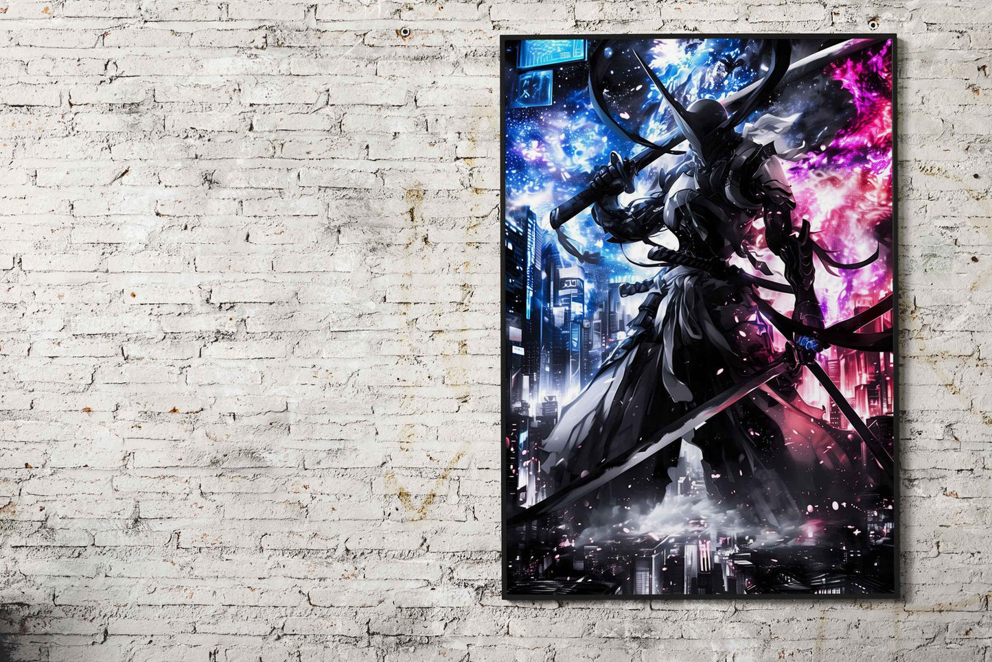 Metal Samurai Asian Style Poster | Wall Art for Home & Office | High-Quality Print - High-Quality Visual Display