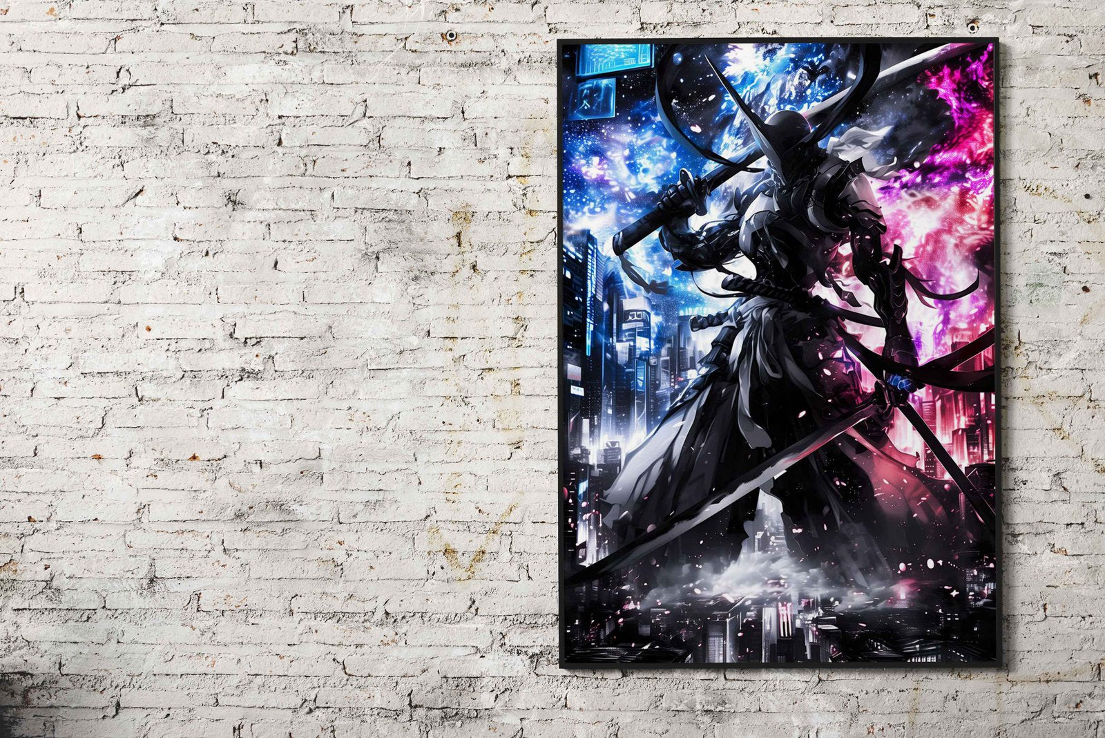 Metal Samurai Asian Style Poster | Wall Art for Home & Office | High-Quality Print - High-Quality Visual Display