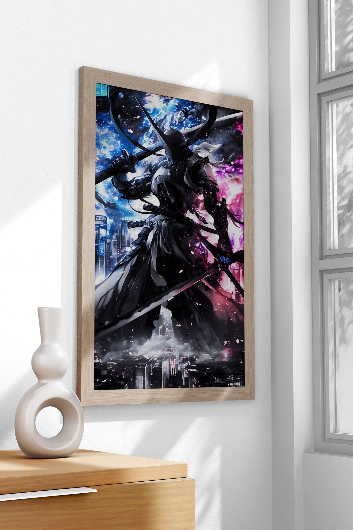Metal Samurai Asian Style Poster | Wall Art for Home & Office | High-Quality Print - High-Quality Visual Display