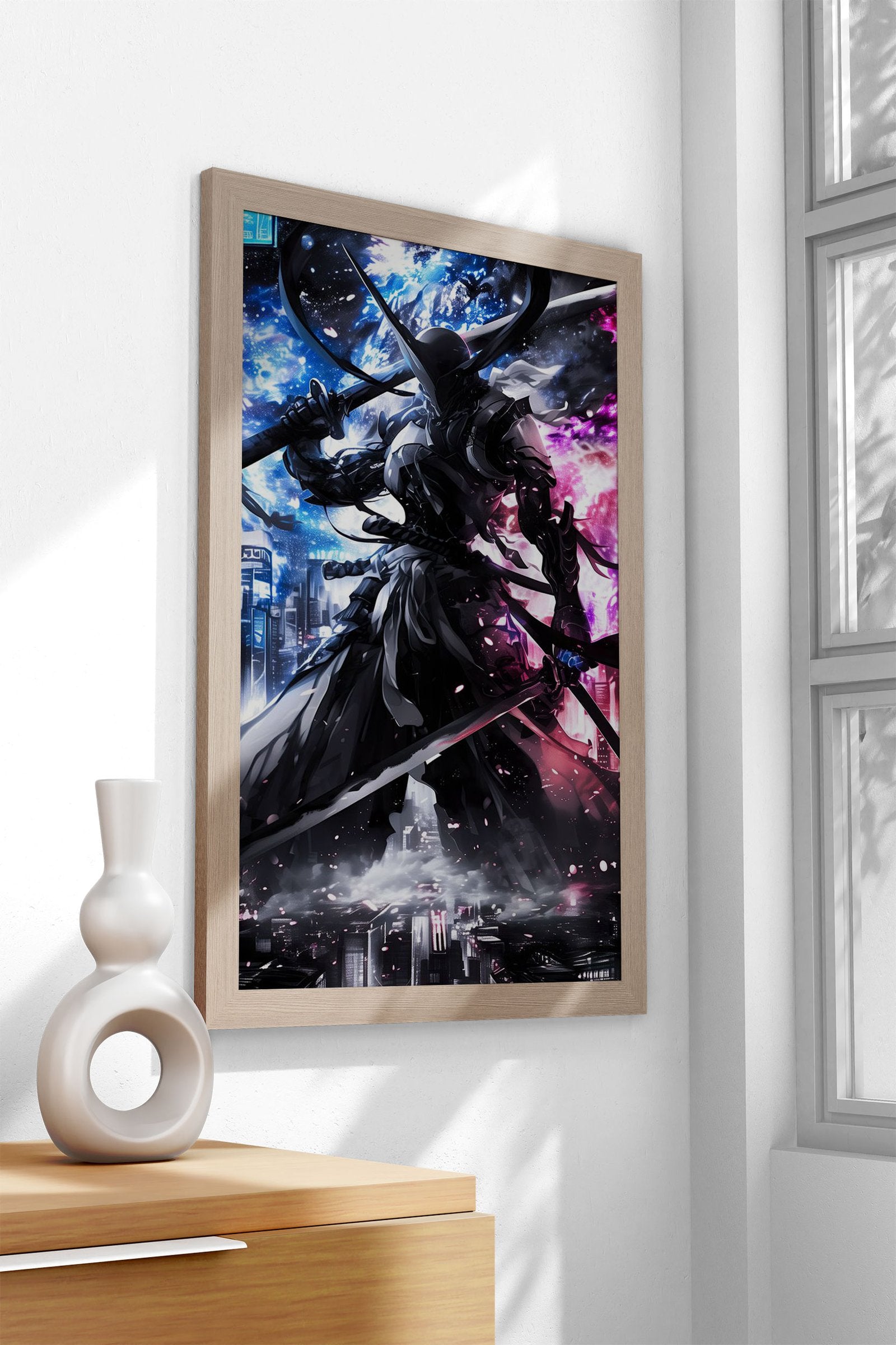 Metal Samurai Asian Style Poster | Wall Art for Home & Office | High-Quality Print - High-Quality Visual Display