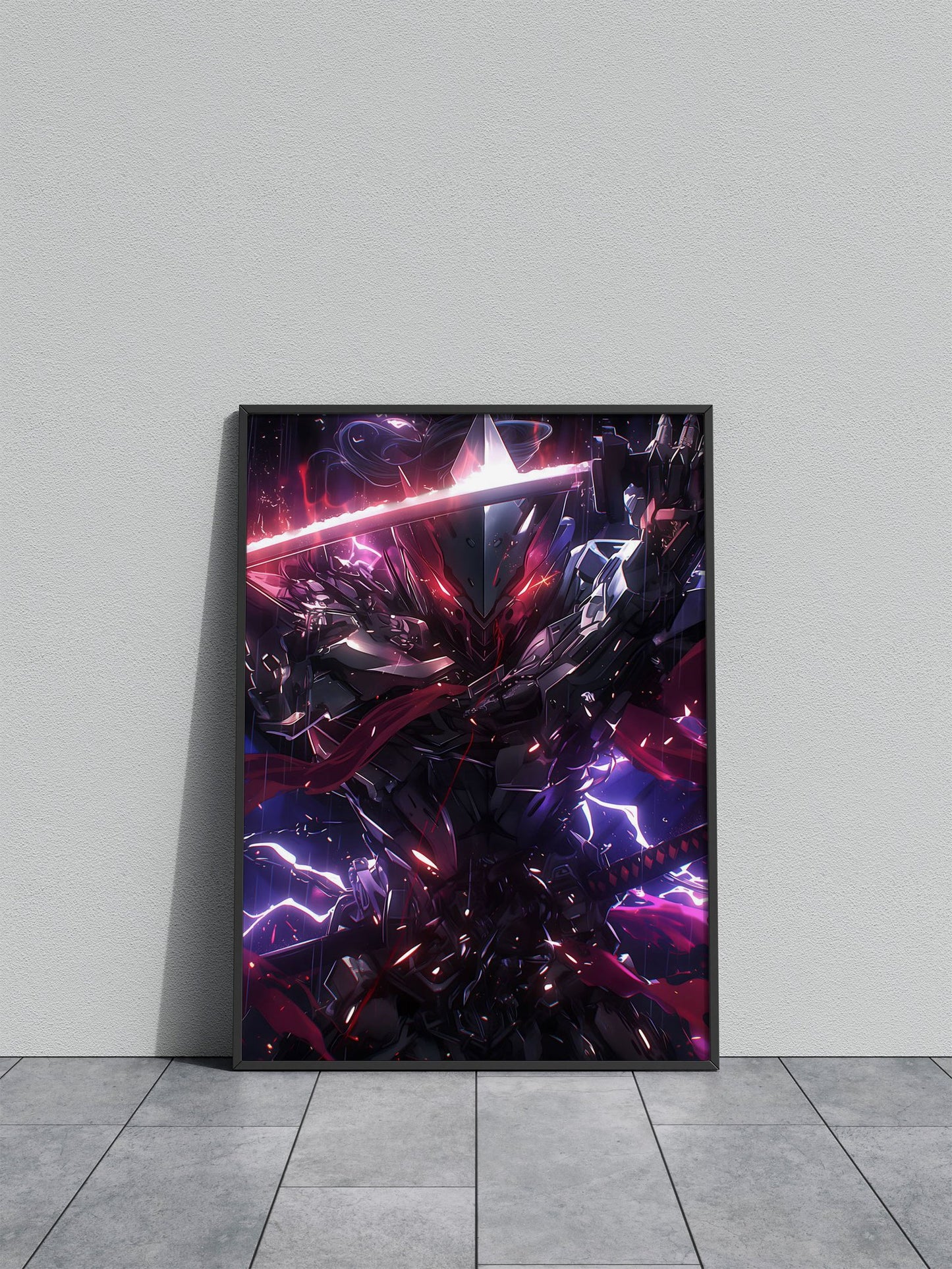 Metallic Samurai Warrior Asian Style Poster | Wall Art for Home & Office | High-Quality Print - High-Quality Visual Display