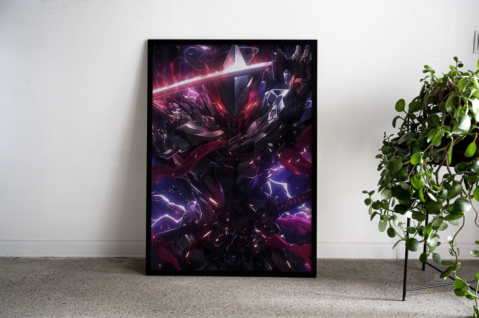 Metallic Samurai Warrior Asian Style Poster | Wall Art for Home & Office | High-Quality Print - High-Quality Visual Display