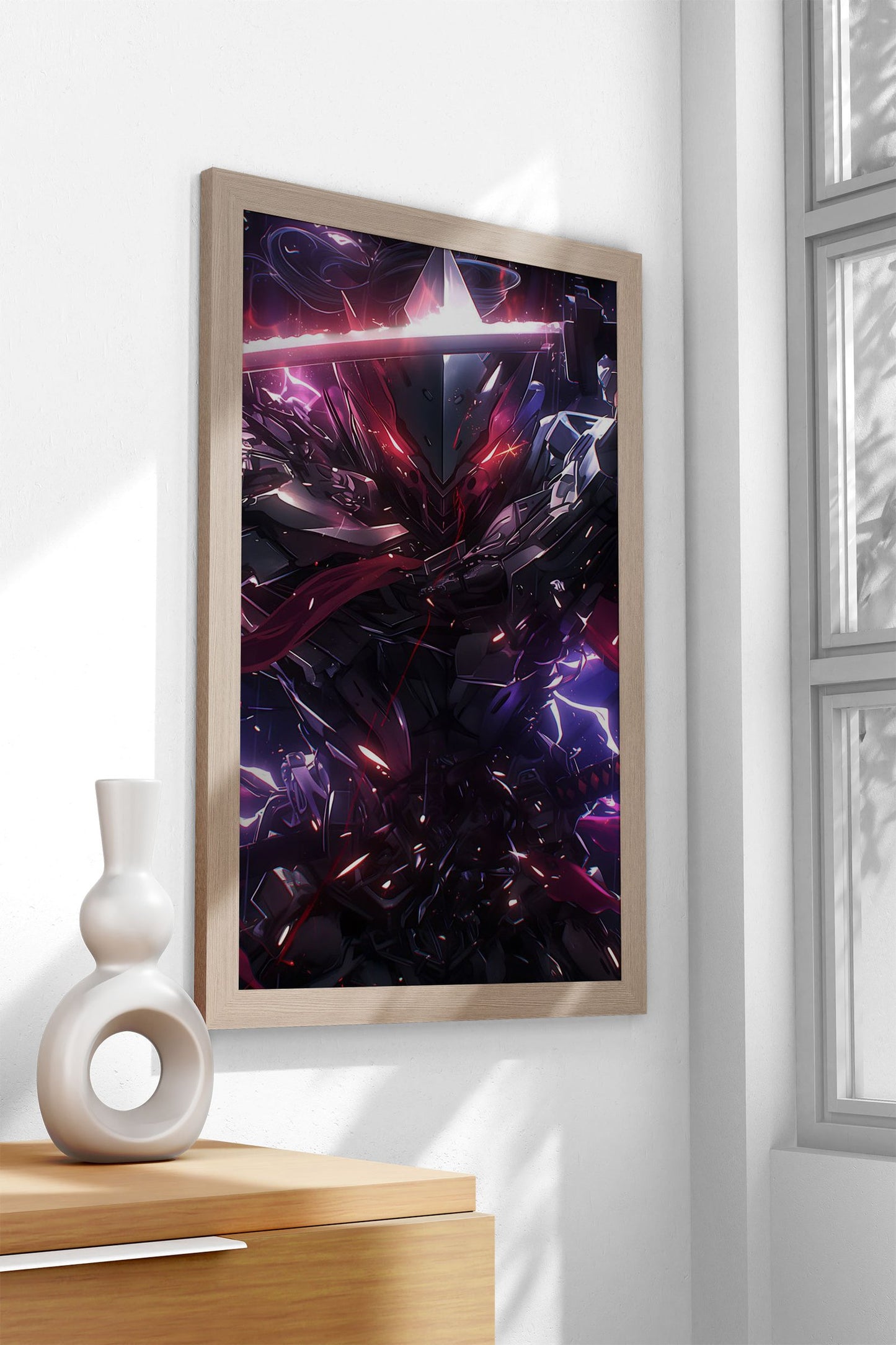Metallic Samurai Warrior Asian Style Poster | Wall Art for Home & Office | High-Quality Print - High-Quality Visual Display