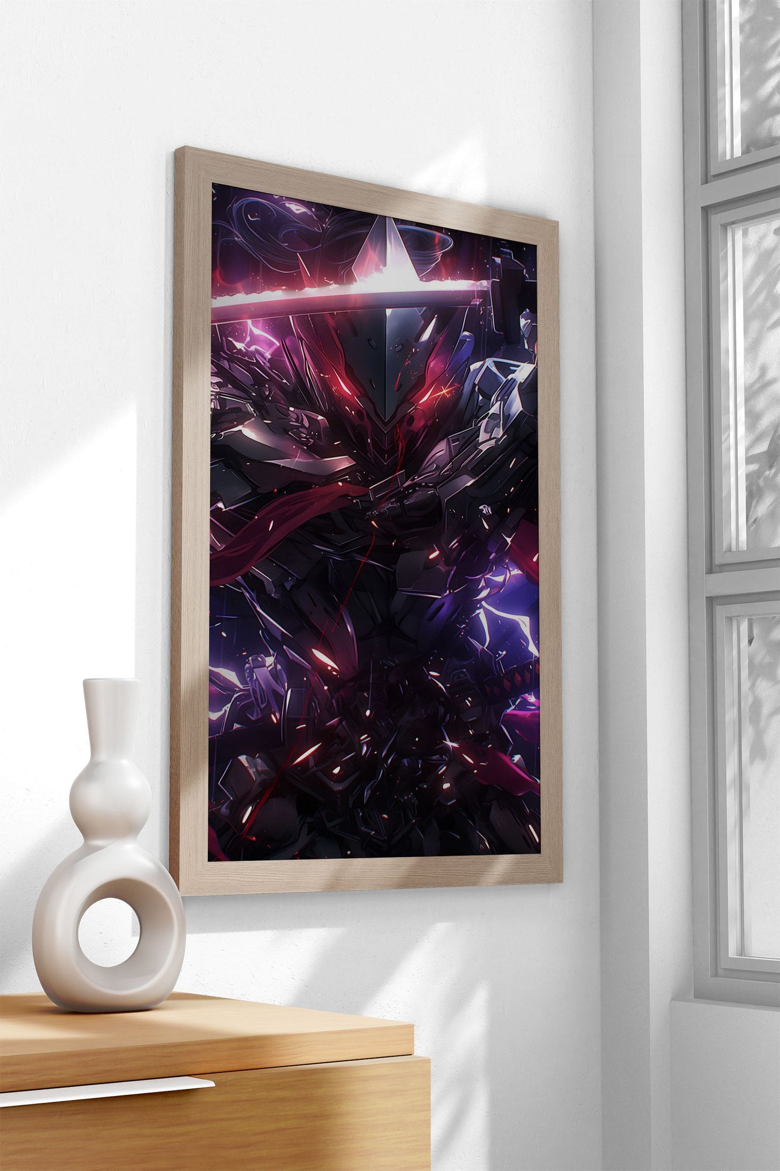 Metallic Samurai Warrior Asian Style Poster | Wall Art for Home & Office | High-Quality Print - High-Quality Visual Display