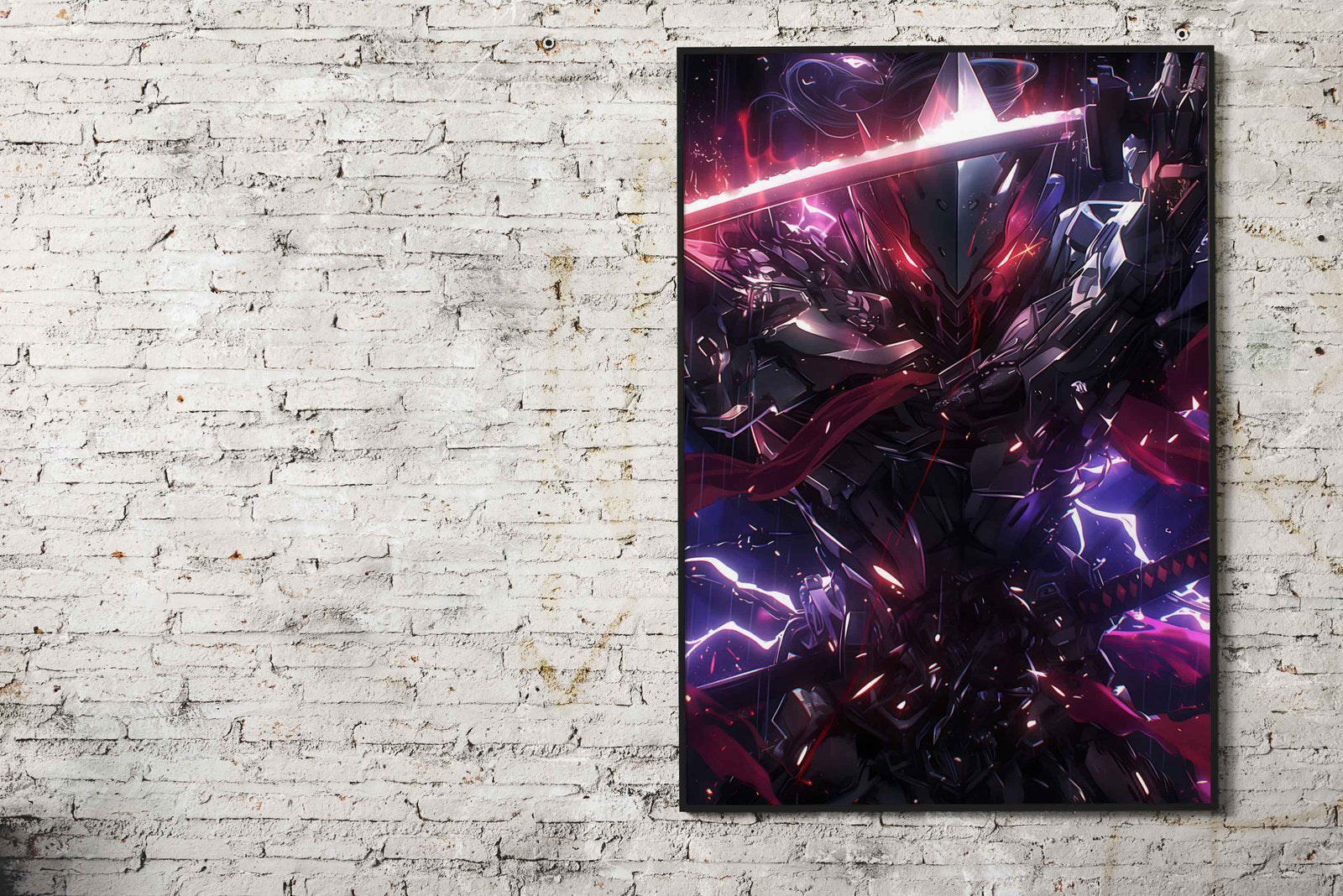 Metallic Samurai Warrior Asian Style Poster | Wall Art for Home & Office | High-Quality Print - High-Quality Visual Display