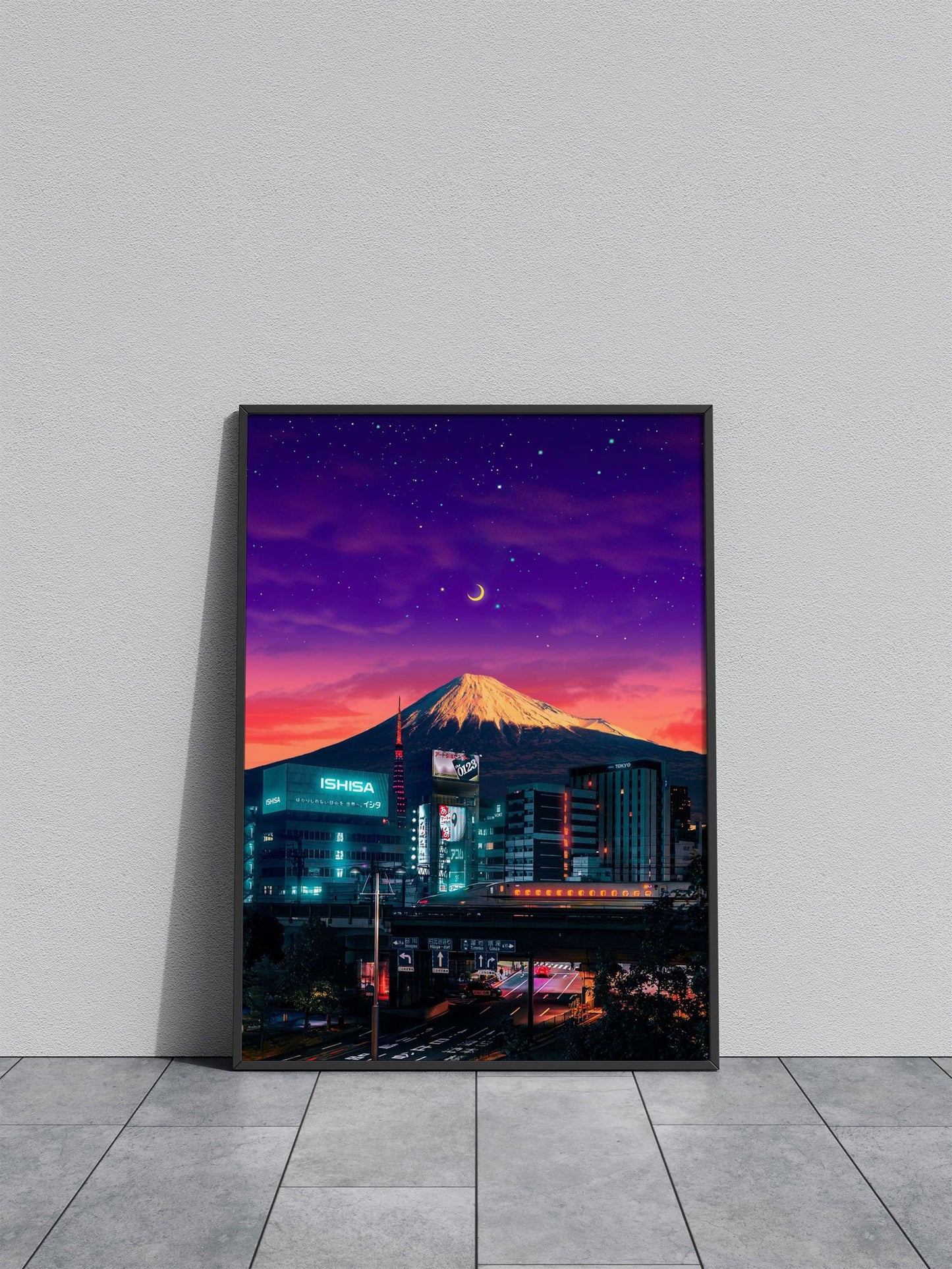 Metropoli Tokyo Asian Style Poster | Wall Art for Home & Office | High-Quality Print - High-Quality Visual Display