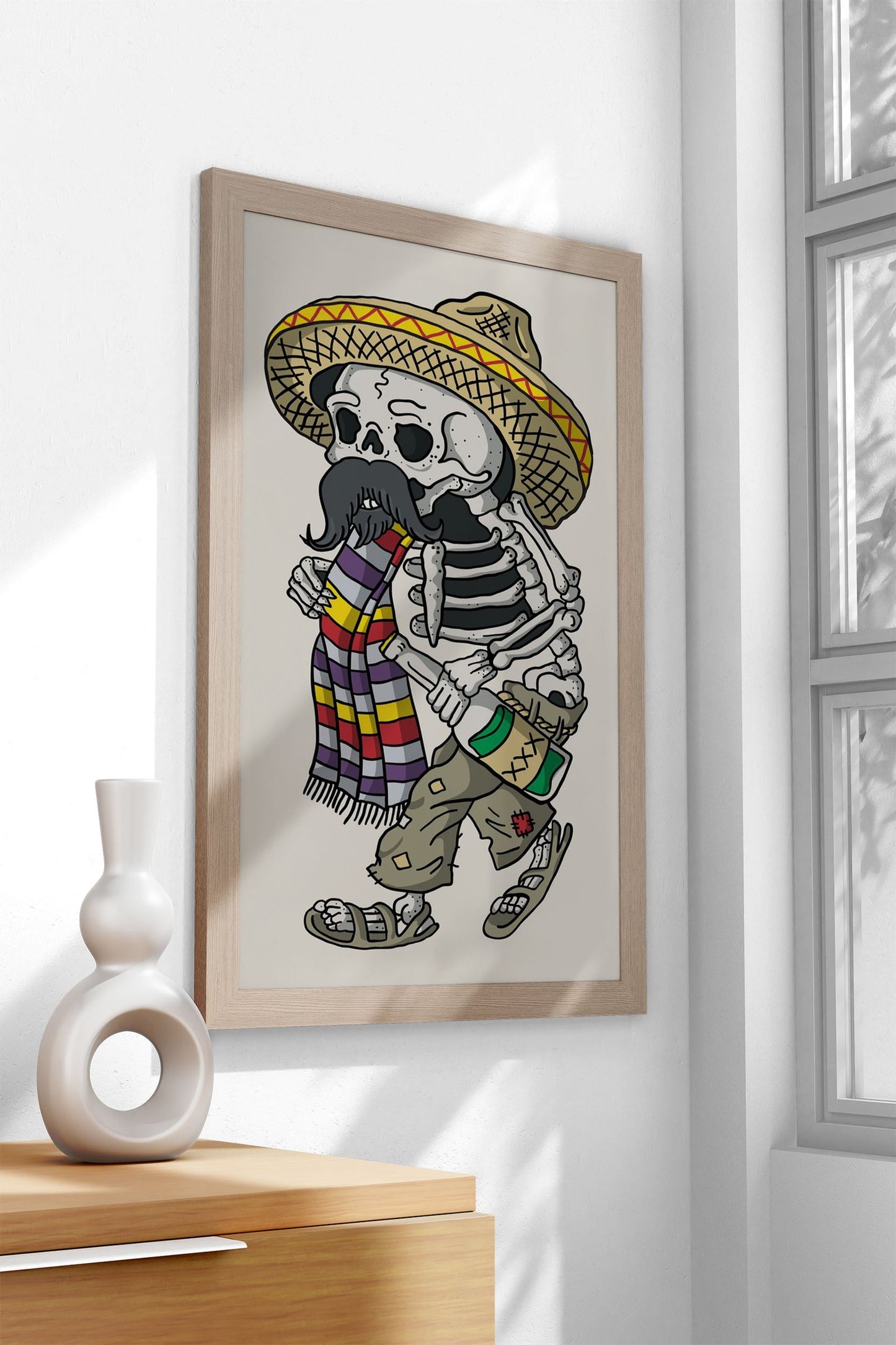 Mexican Sull Art Asian Style Poster | Wall Art for Home & Office | High-Quality Print - High-Quality Visual Display