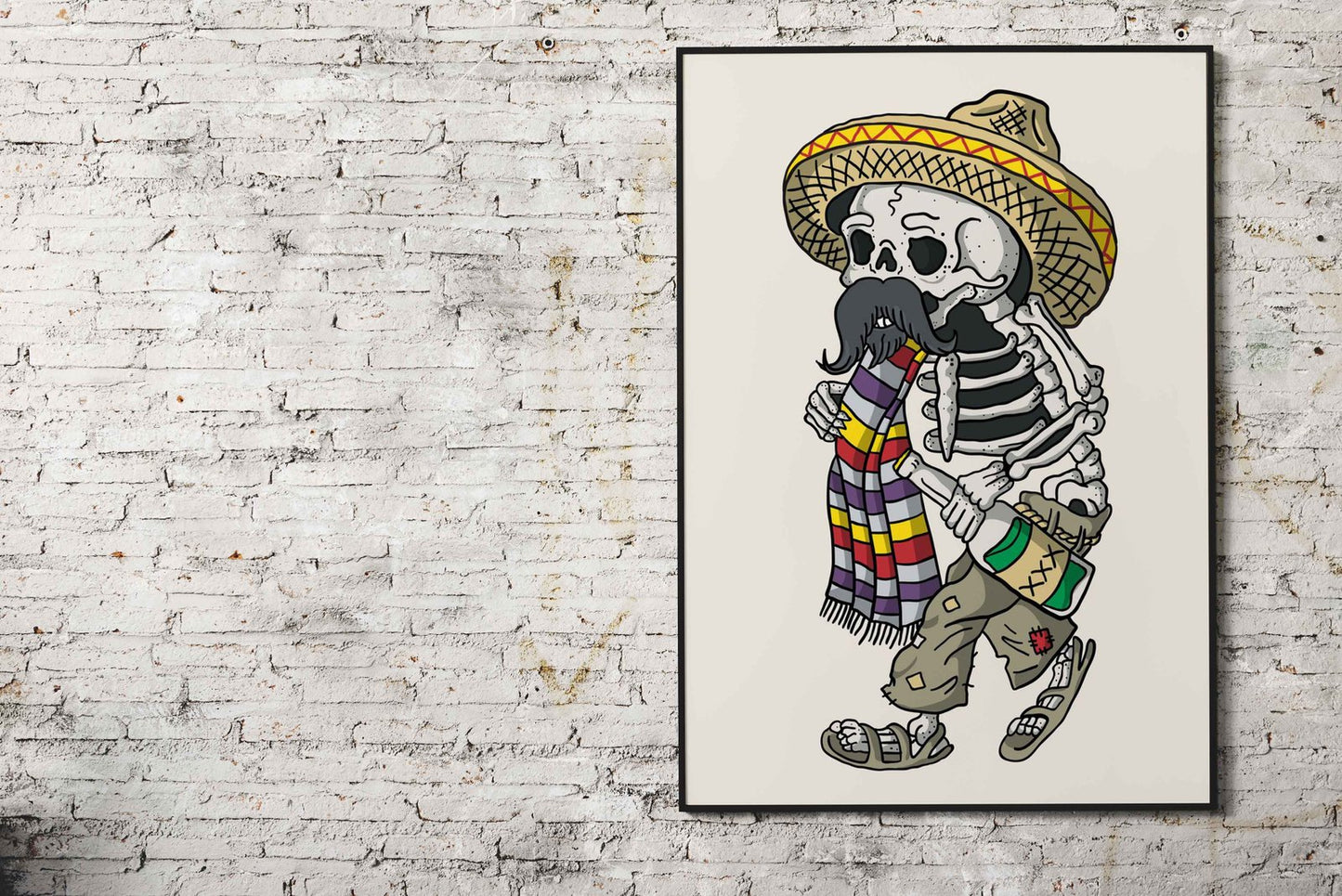 Mexican Sull Art Asian Style Poster | Wall Art for Home & Office | High-Quality Print - High-Quality Visual Display