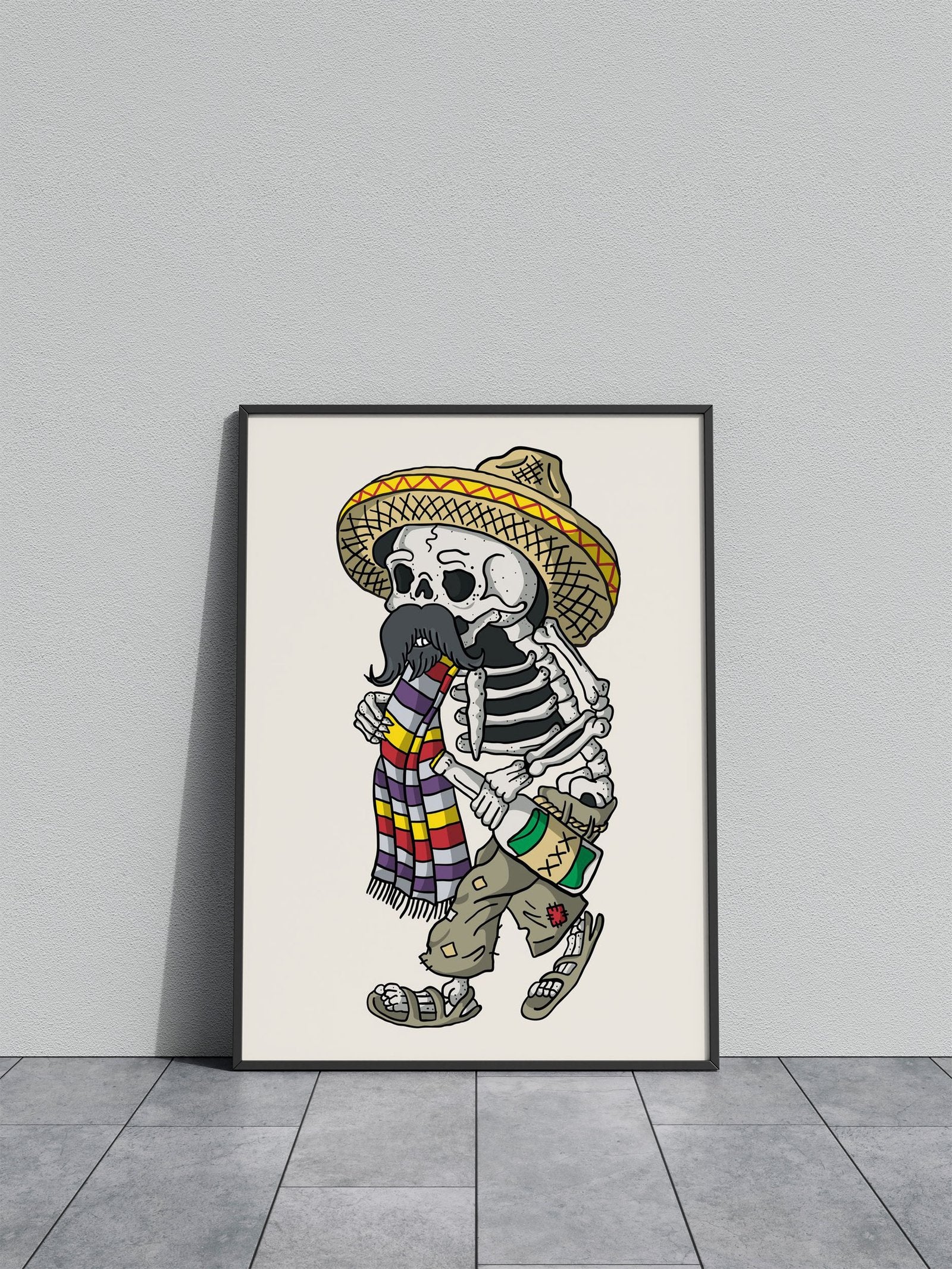 Mexican Sull Art Asian Style Poster | Wall Art for Home & Office | High-Quality Print - High-Quality Visual Display