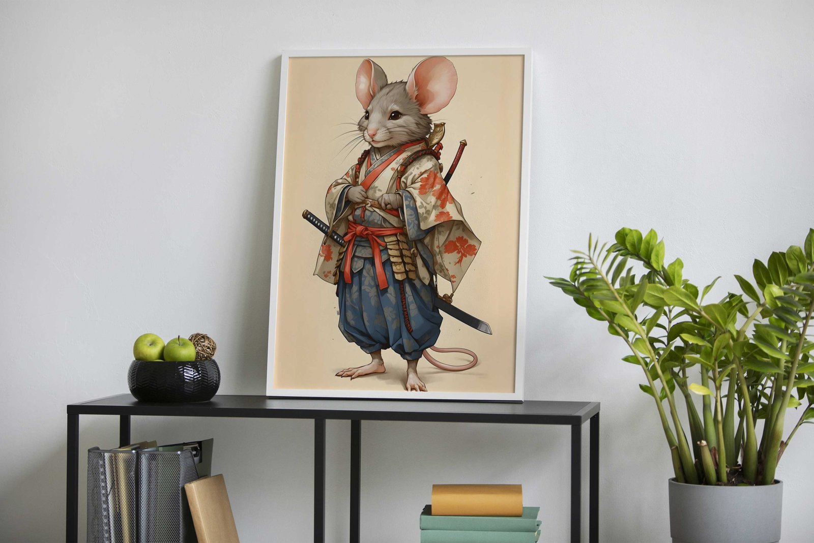 Mice Samurai Japan Asian Style Poster | Wall Art for Home & Office | High-Quality Print - High-Quality Visual Display