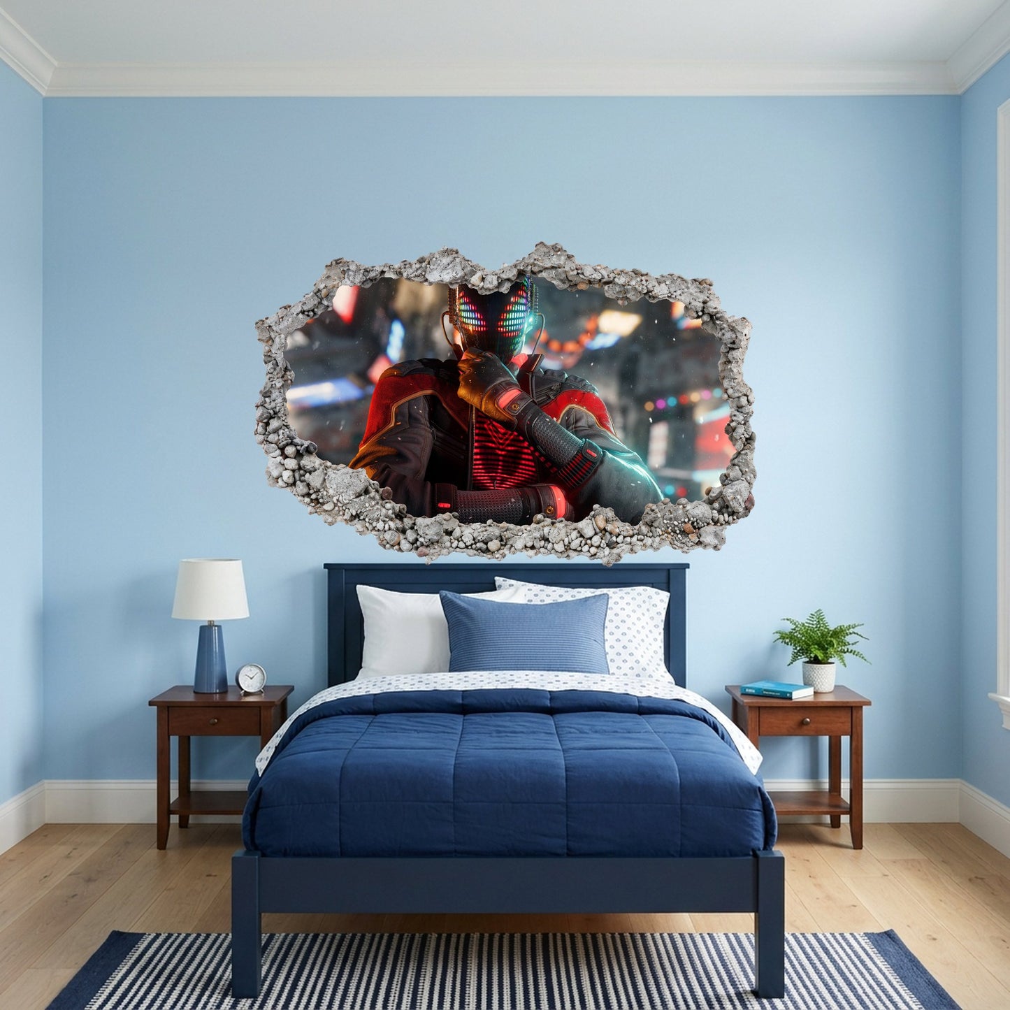 Miles Morales Spider-Verse Kids Room Decor Vinyl Mural 229