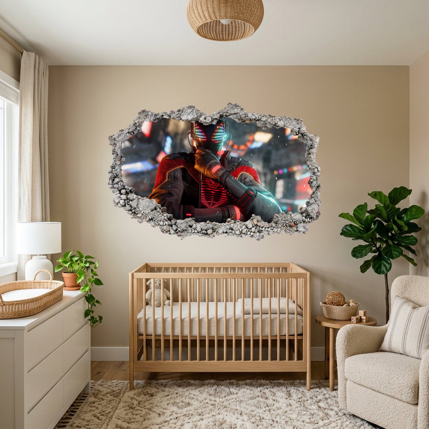Miles Morales Spider-Verse Kids Room Decor Vinyl Mural 229