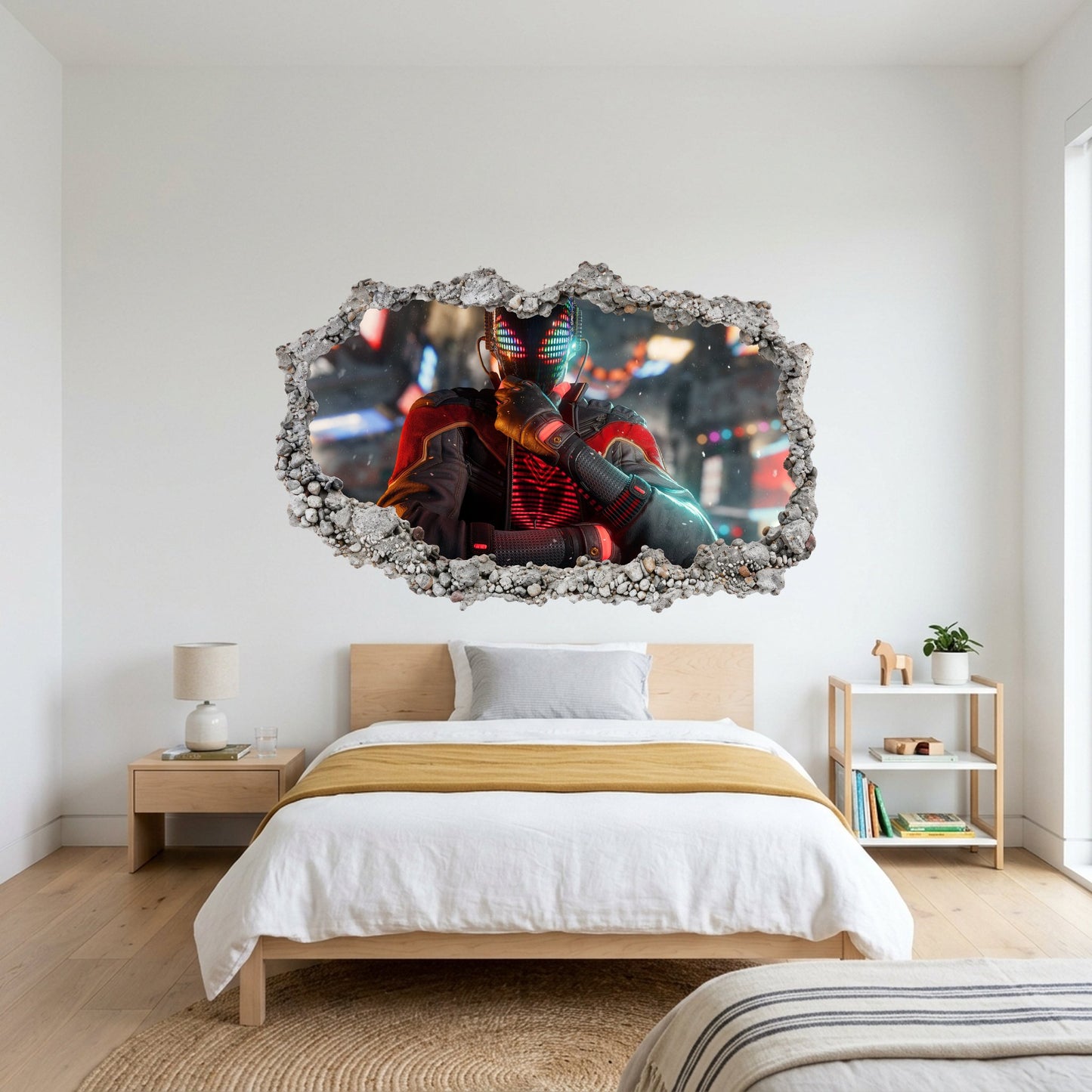 Miles Morales Spider-Verse Kids Room Decor Vinyl Mural 229