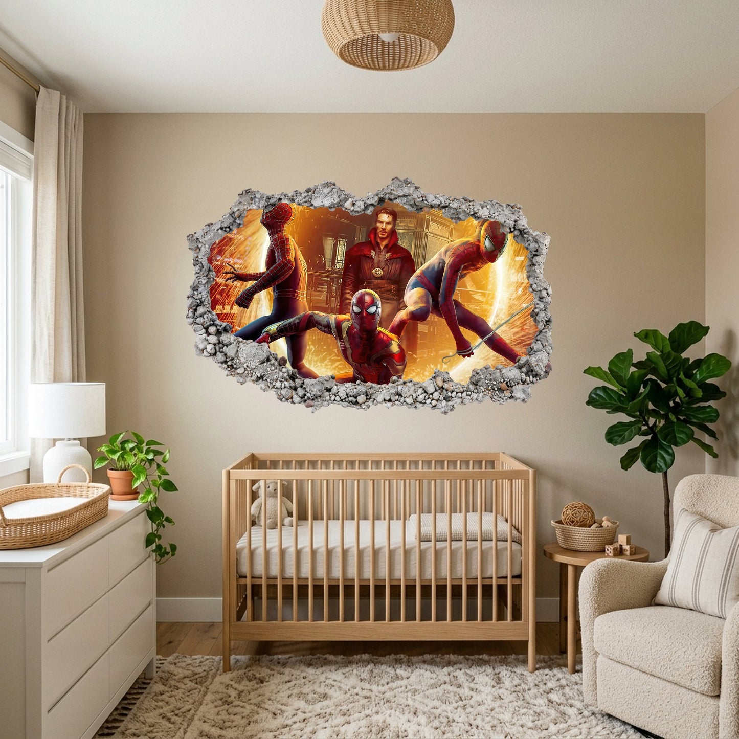 Miles Morales Spider-Verse Nursery Wall Art Wall Art Sticker 239