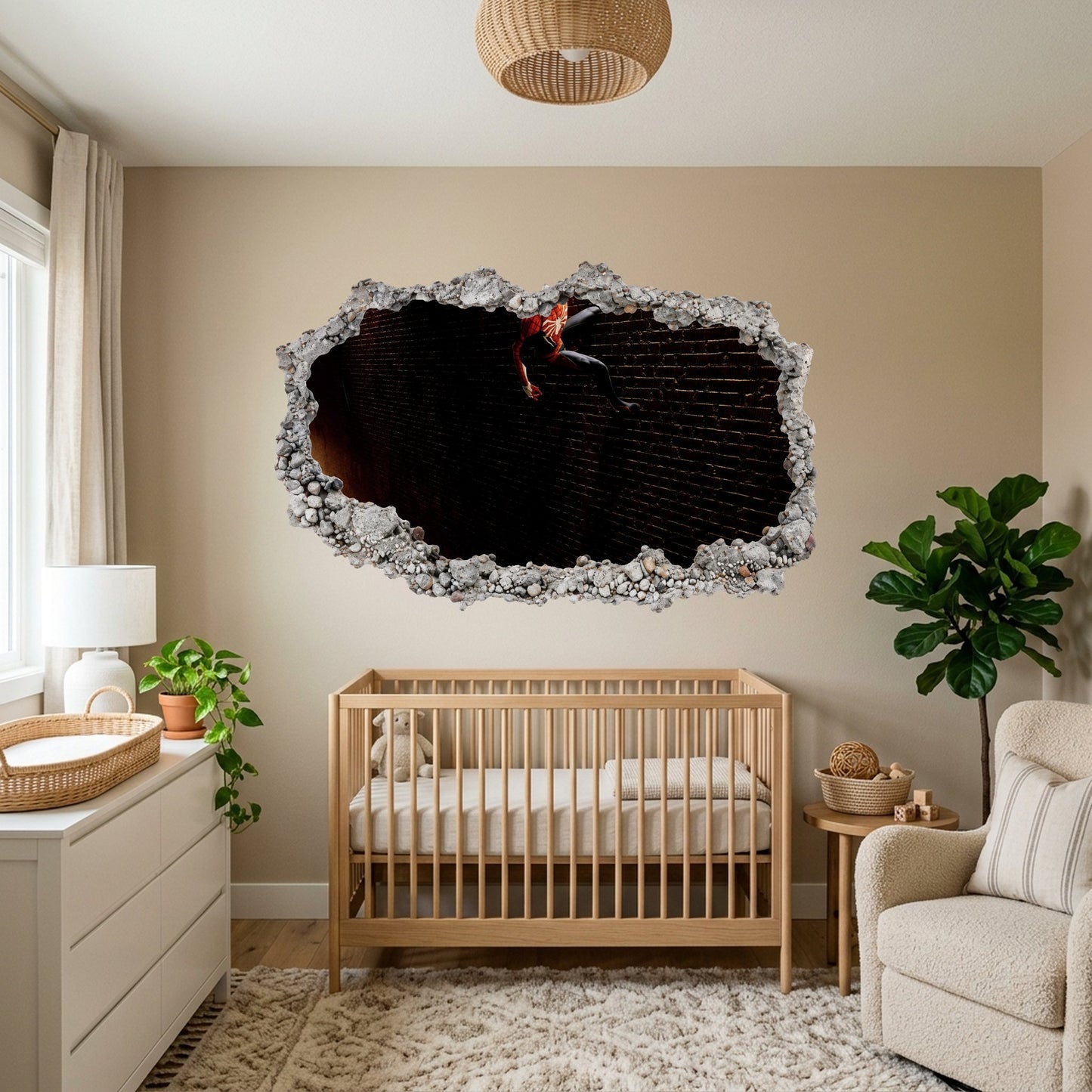 Miles Morales Spider-Verse Vinyl Mural 3D Effect Sticker 222