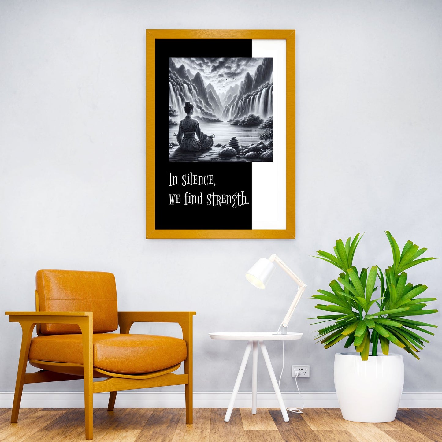 Mindfulness No 8 Asian Style Poster | Wall Art for Home & Office | High-Quality Print - High-Quality Visual Display