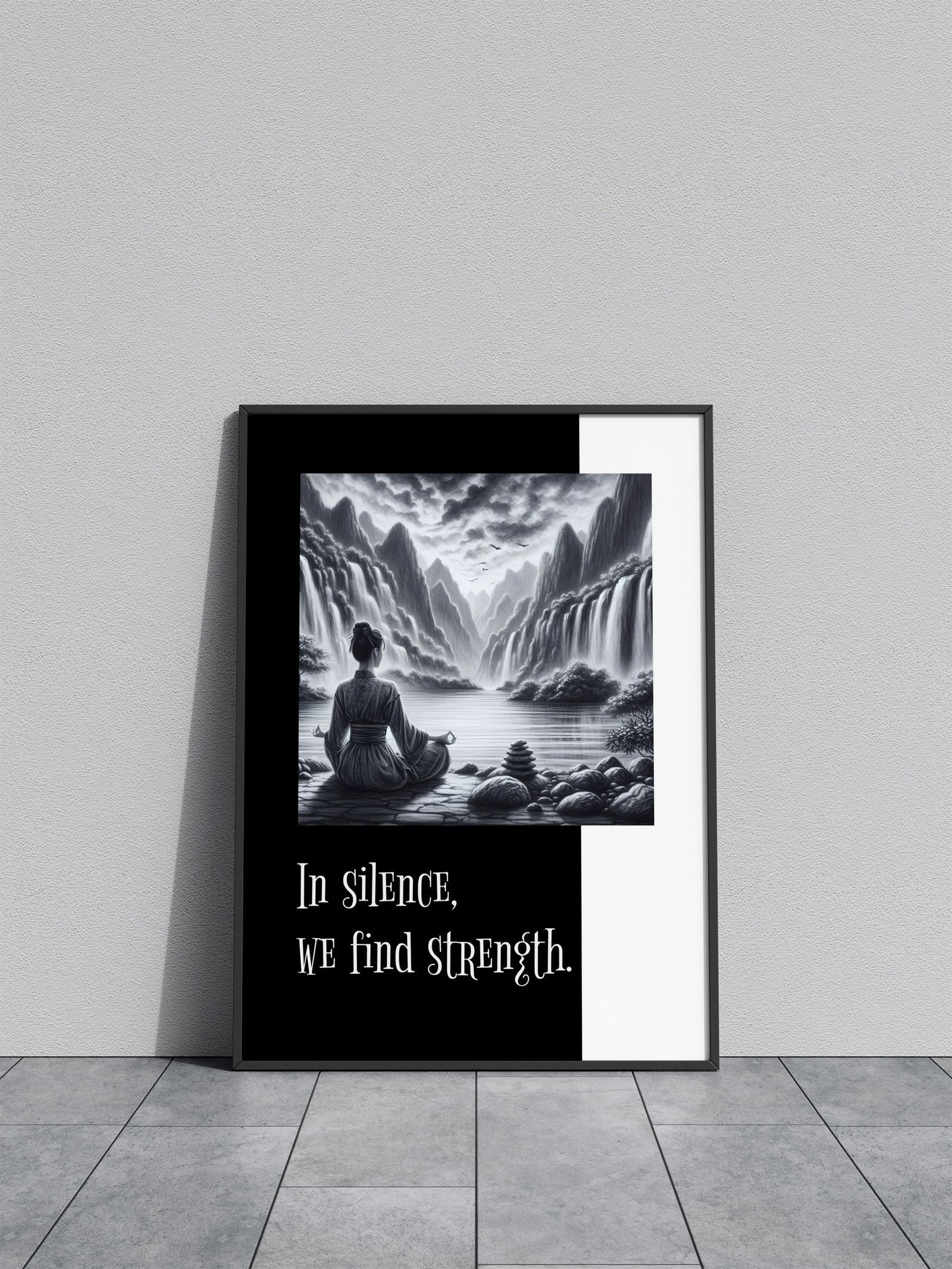 Mindfulness No 8 Asian Style Poster | Wall Art for Home & Office | High-Quality Print - High-Quality Visual Display
