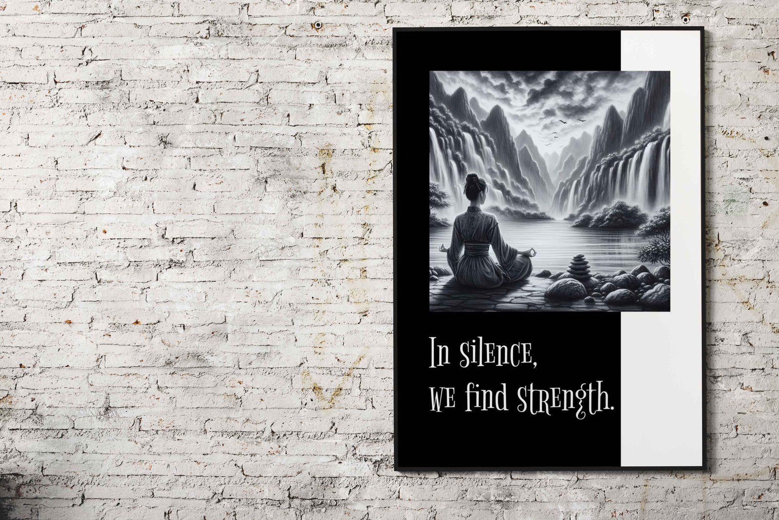 Mindfulness No 8 Asian Style Poster | Wall Art for Home & Office | High-Quality Print - High-Quality Visual Display