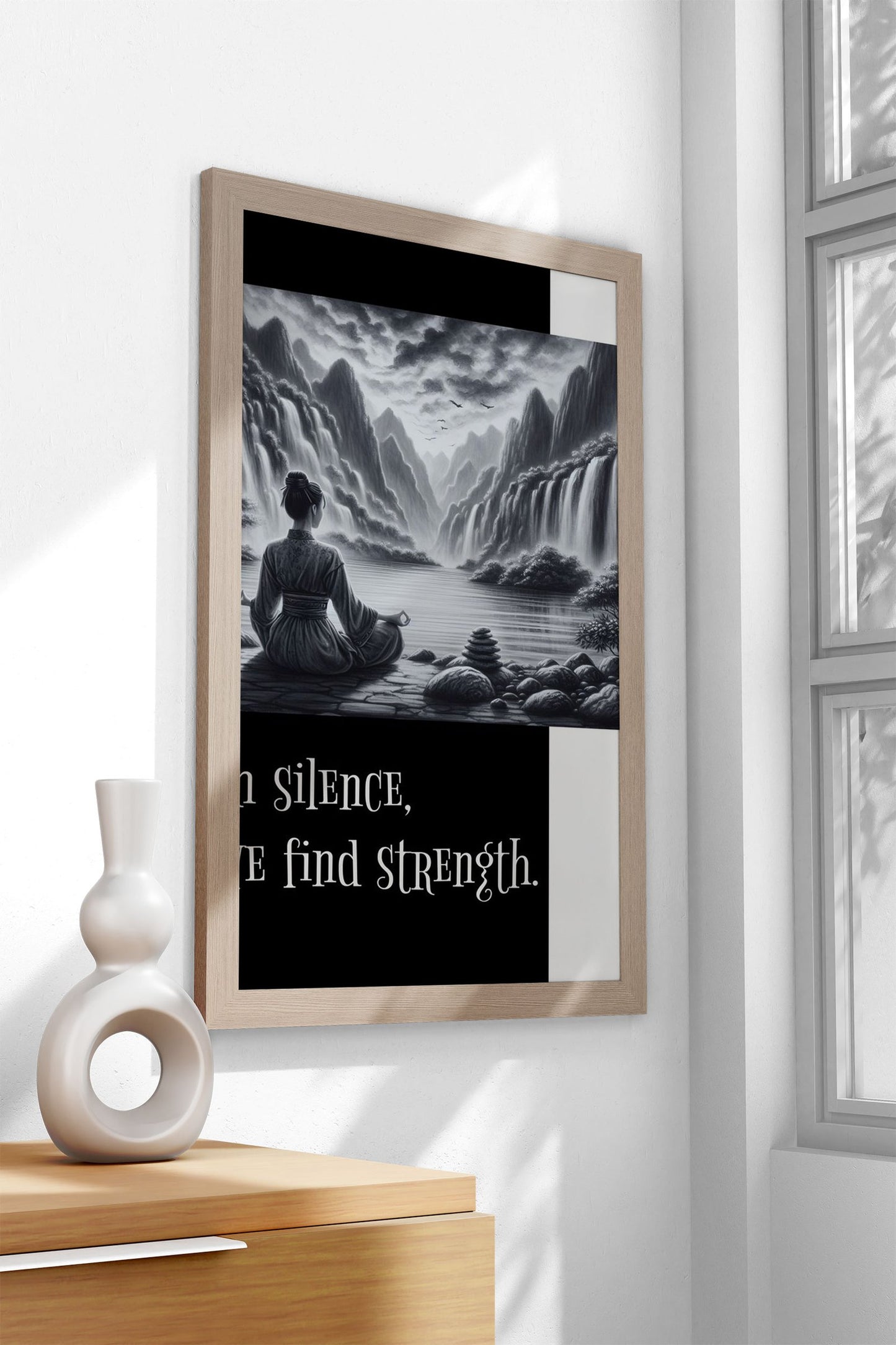 Mindfulness No 8 Asian Style Poster | Wall Art for Home & Office | High-Quality Print - High-Quality Visual Display