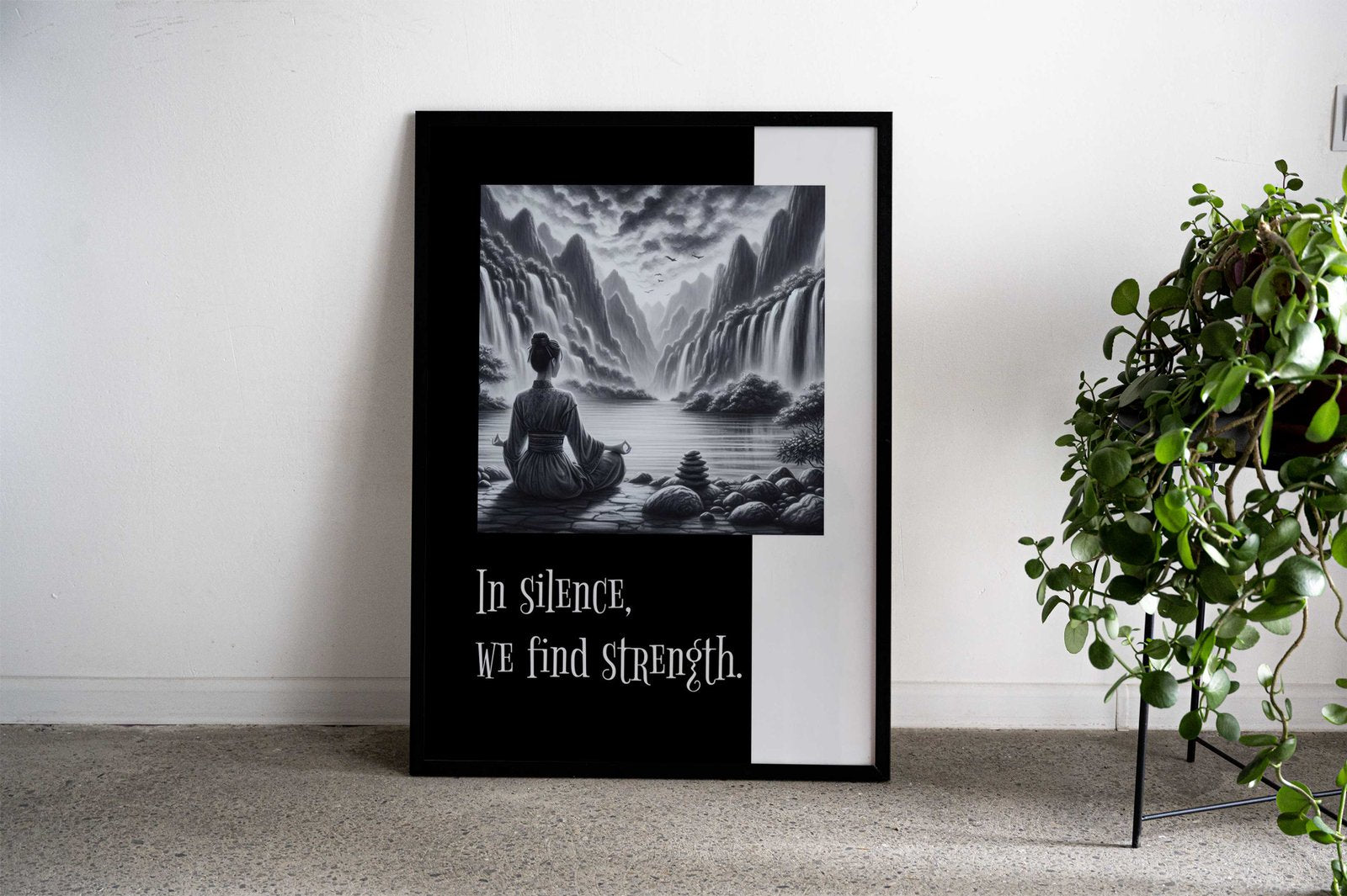 Mindfulness No 8 Asian Style Poster | Wall Art for Home & Office | High-Quality Print - High-Quality Visual Display