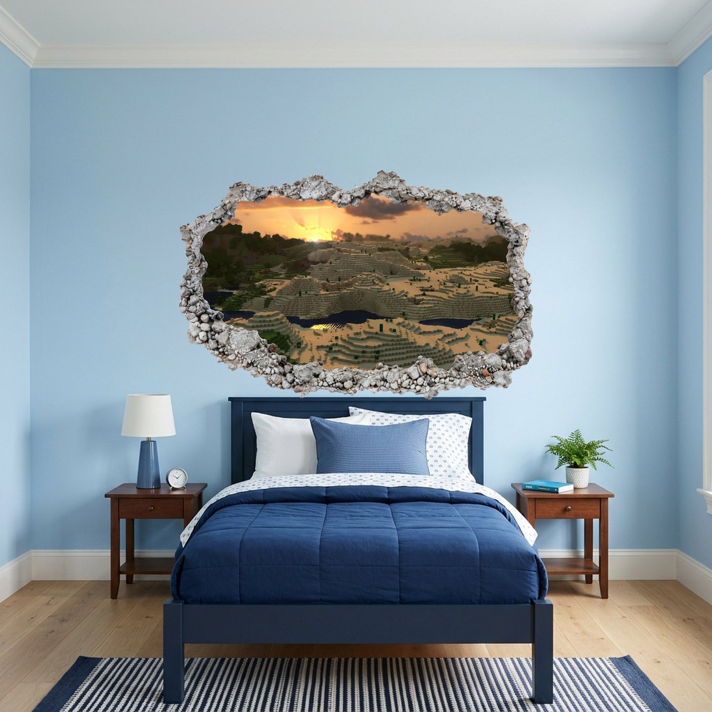Minecraft Gaming World Bedroom Decor Wall Art Sticker 106