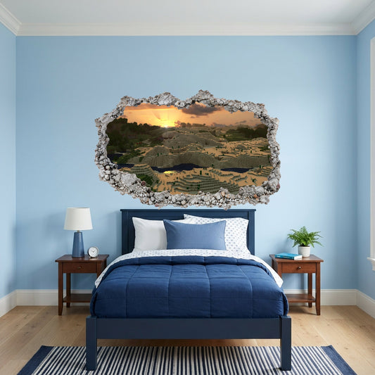 Minecraft Gaming World Bedroom Decor Wall Art Sticker 106