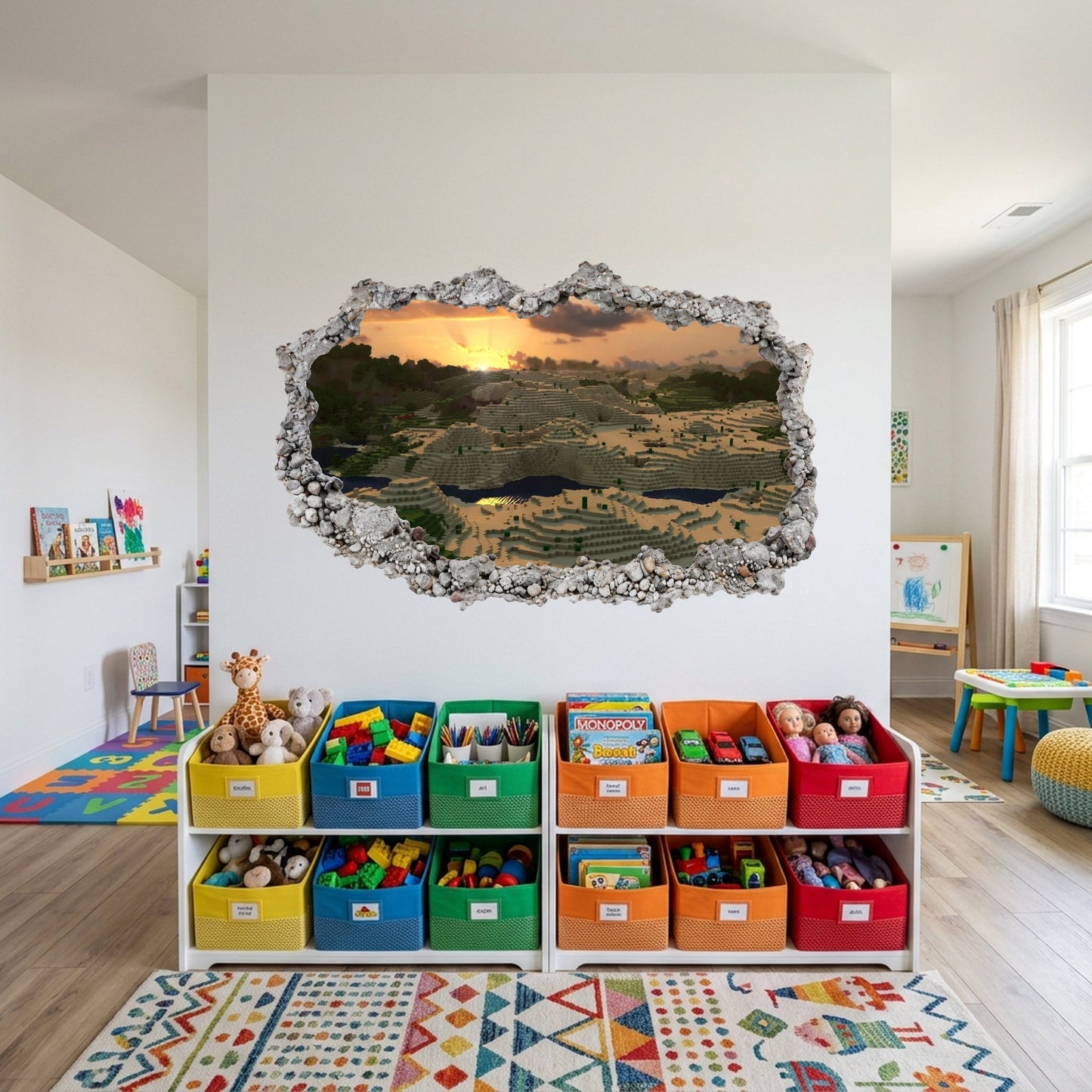 Minecraft Gaming World Bedroom Decor Wall Art Sticker 106