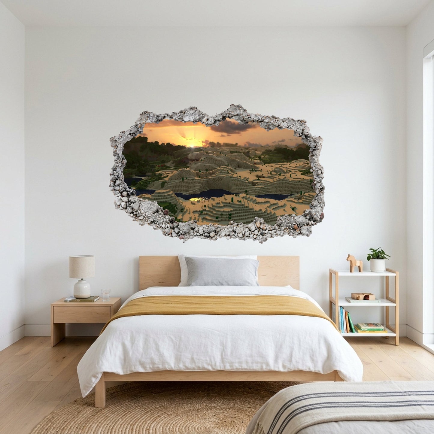 Minecraft Gaming World Bedroom Decor Wall Art Sticker 106