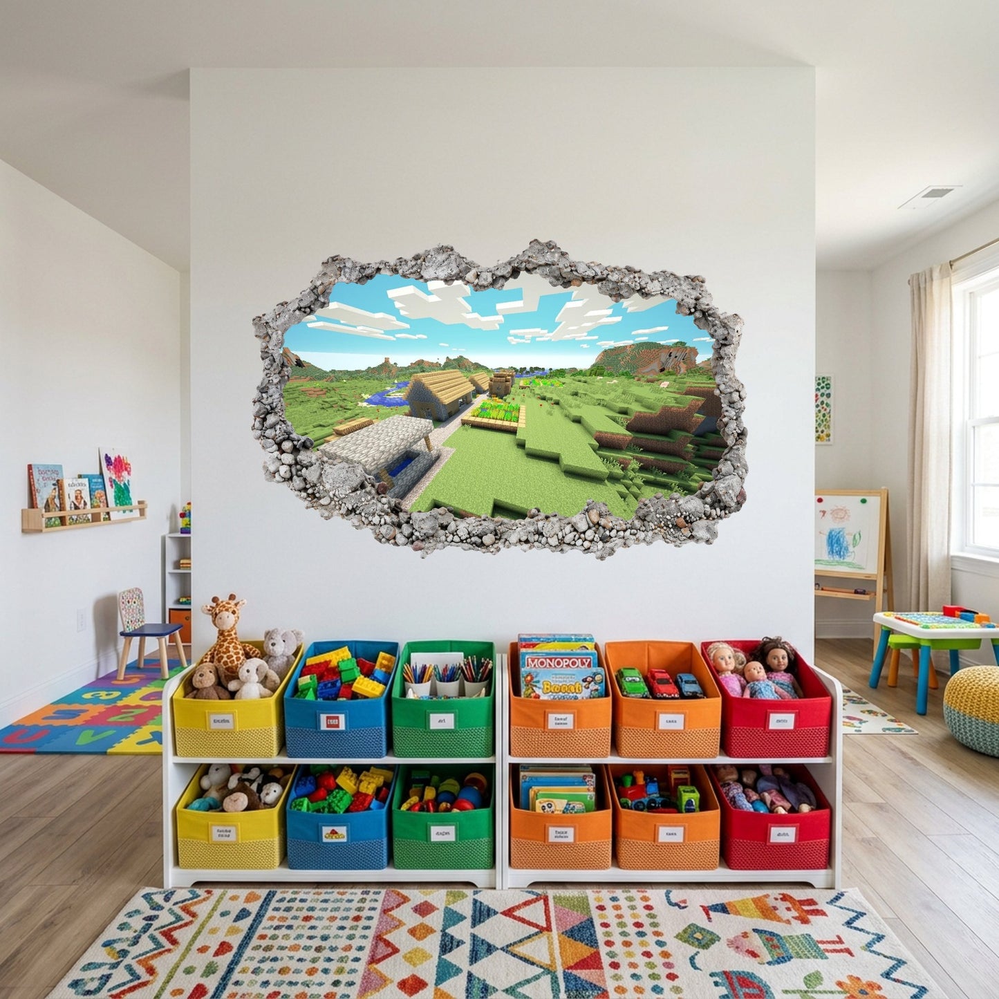 Minecraft Gaming World Kids Room Decor Wall Art Sticker 158