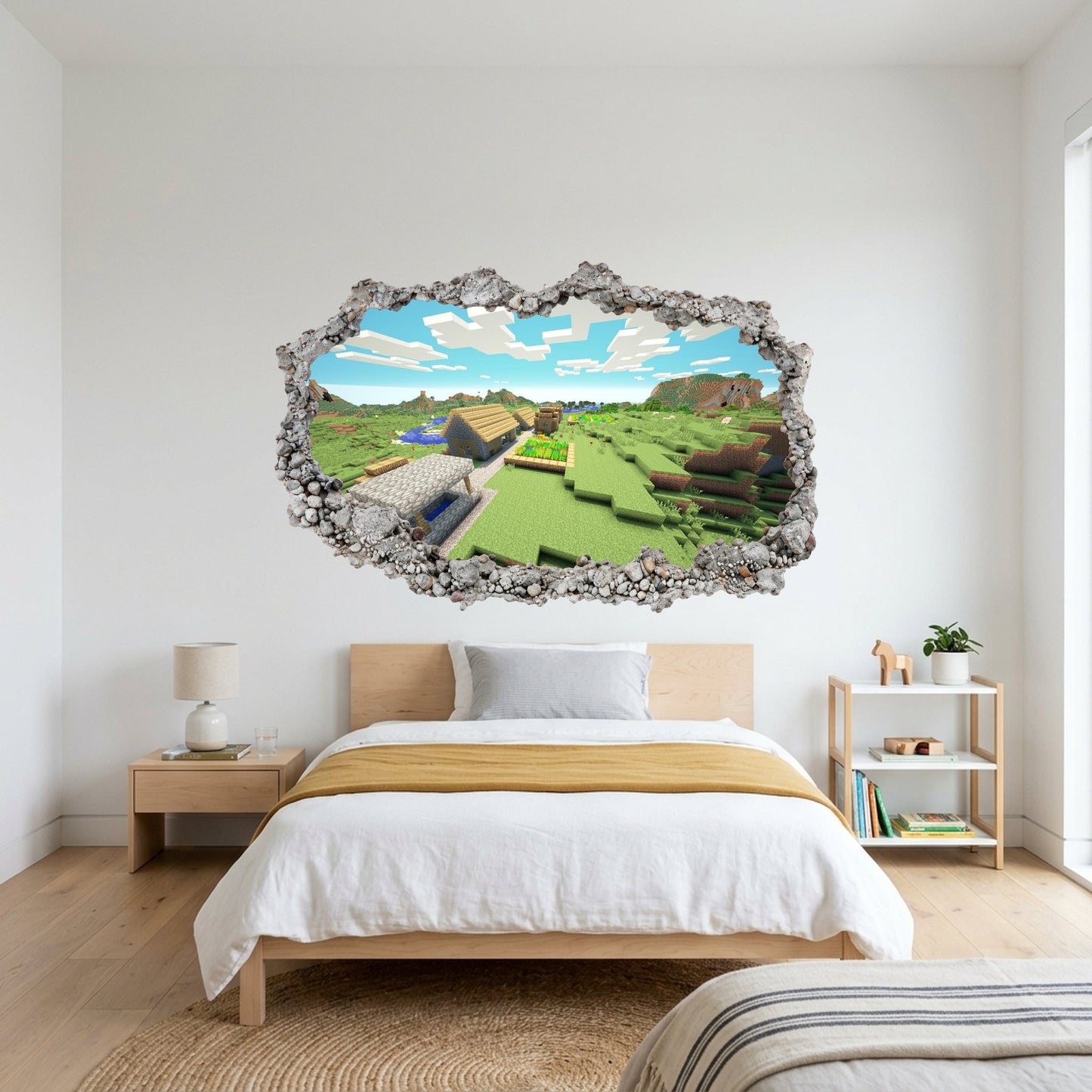 Minecraft Gaming World Kids Room Decor Wall Art Sticker 158
