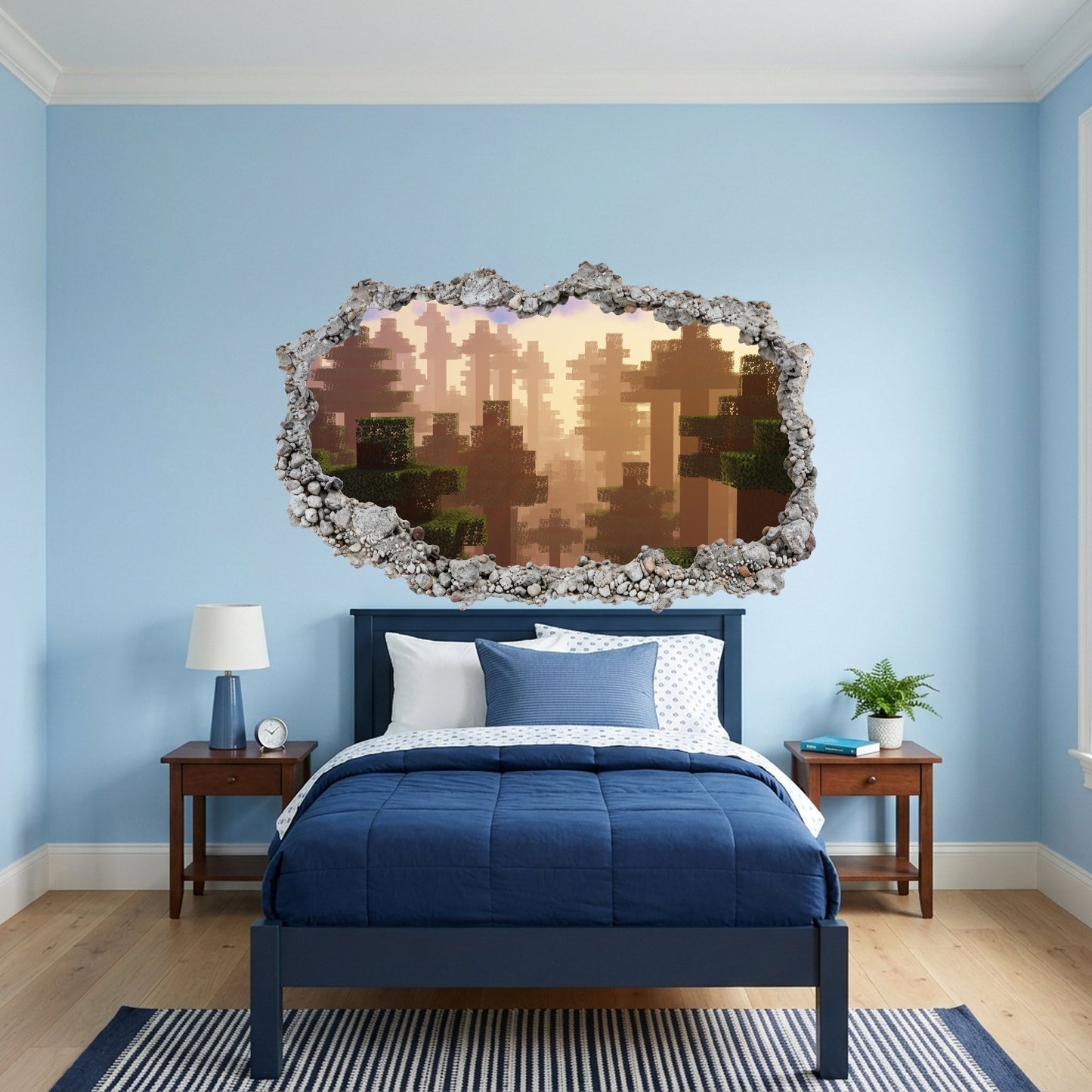 Minecraft Gaming World Playroom Art Decal Vinyl Mural 128