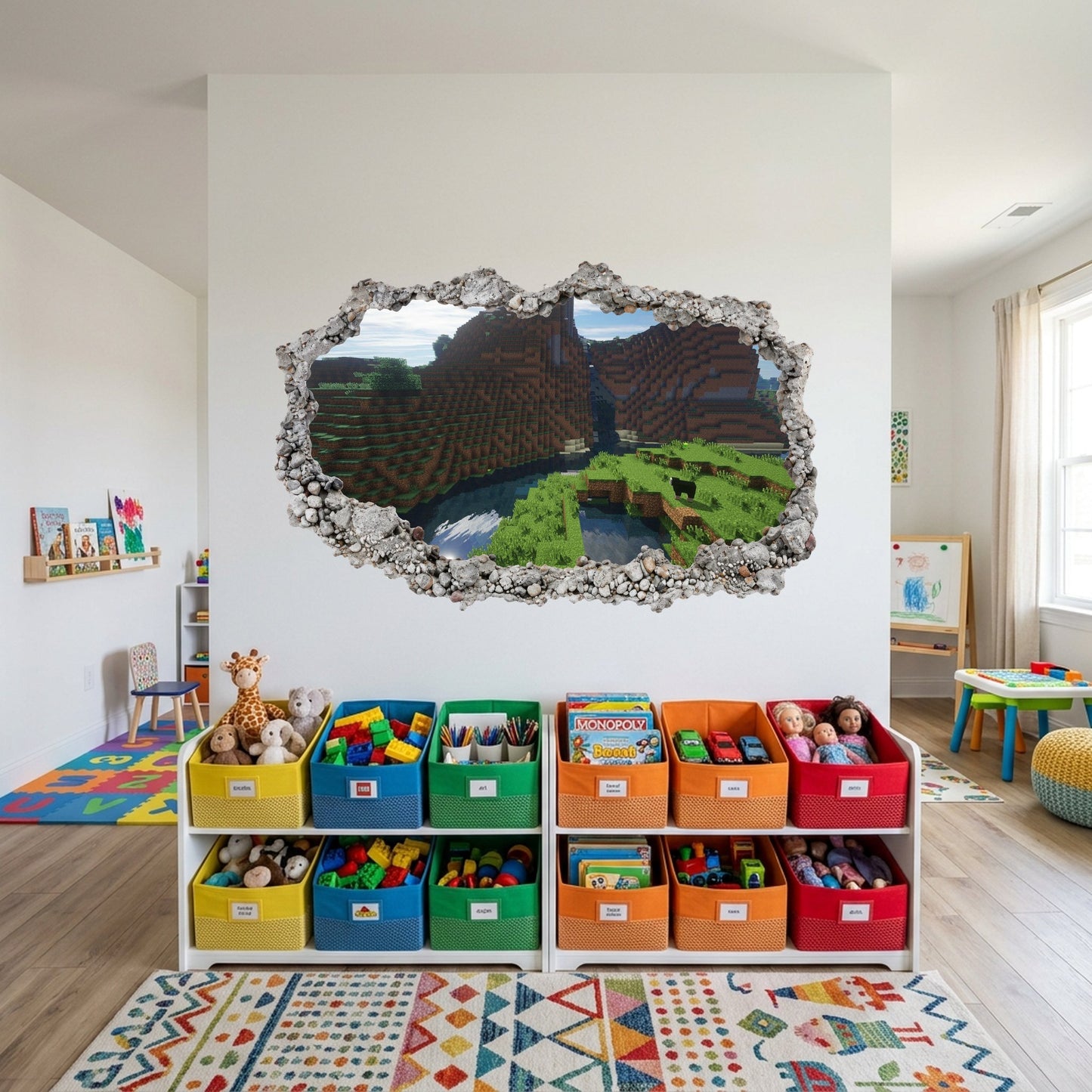 Minecraft Gaming World Wall Art Sticker Playroom Art Decal 135