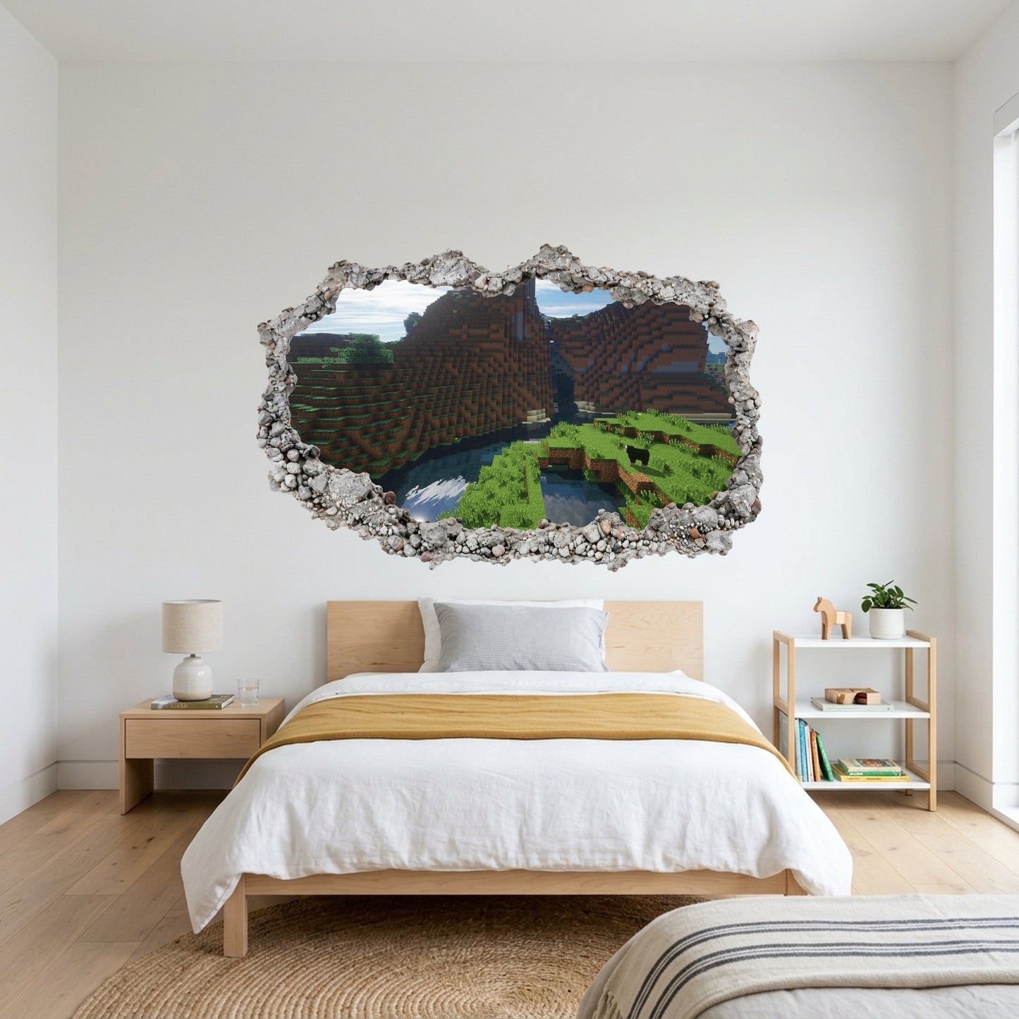 Minecraft Gaming World Wall Art Sticker Playroom Art Decal 135