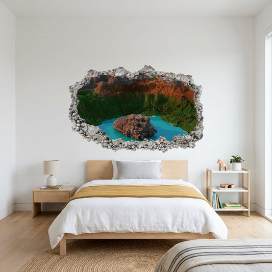 Minecraft Steve Creepers Bedroom Decor 3D Effect Sticker 113