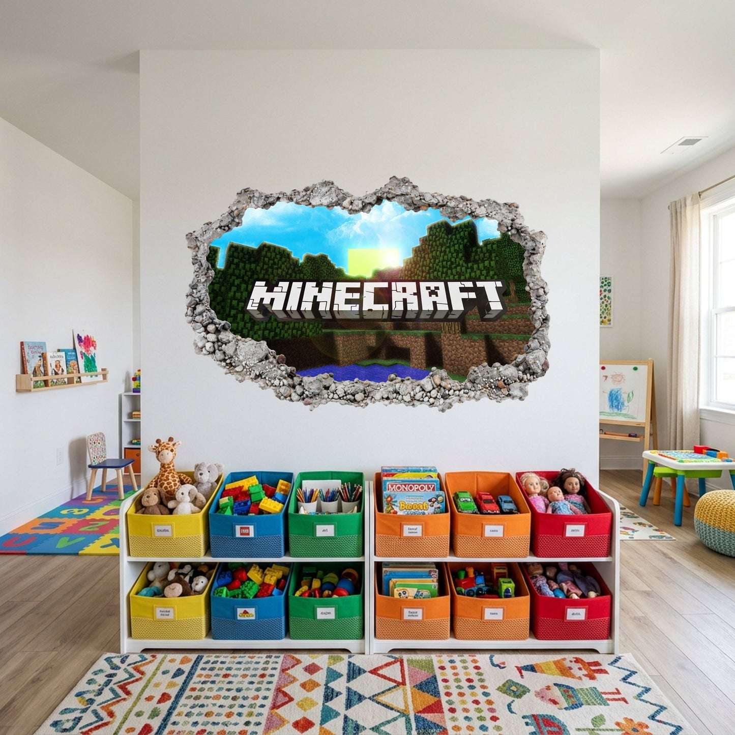 Minecraft Steve Creepers Nursery Wall Art Playroom Art Decal 151