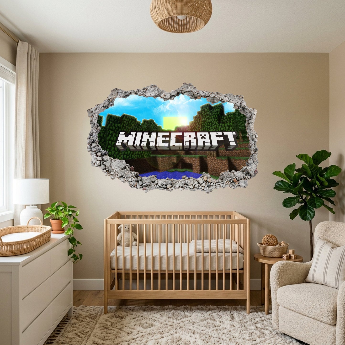 Minecraft Steve Creepers Nursery Wall Art Playroom Art Decal 151